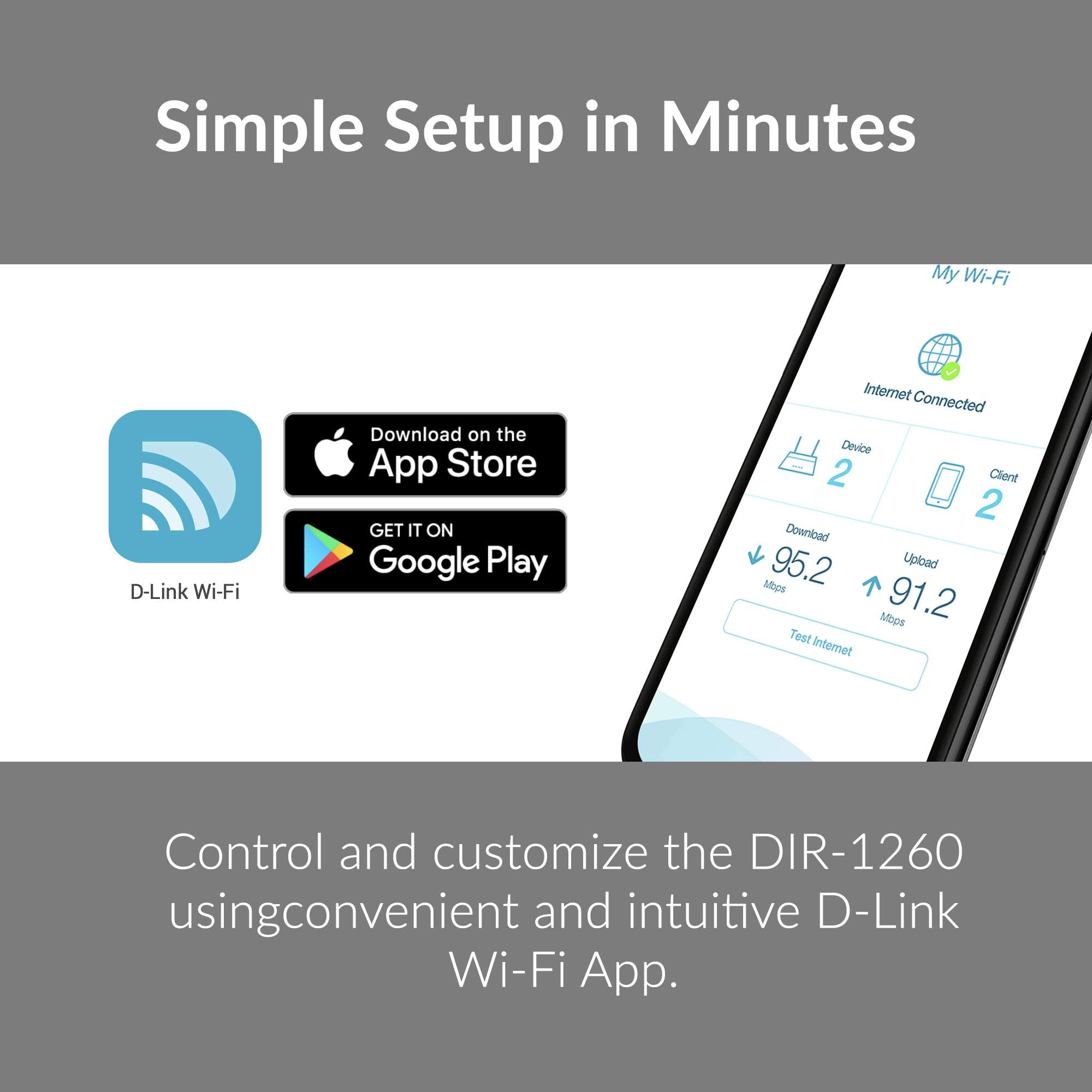 D Link Wifi Router Ac1200 High Power Gigabit Ethernet Dual Band Mesh Wireless Internet For Home Gaming Parental Control Wi Fi (D