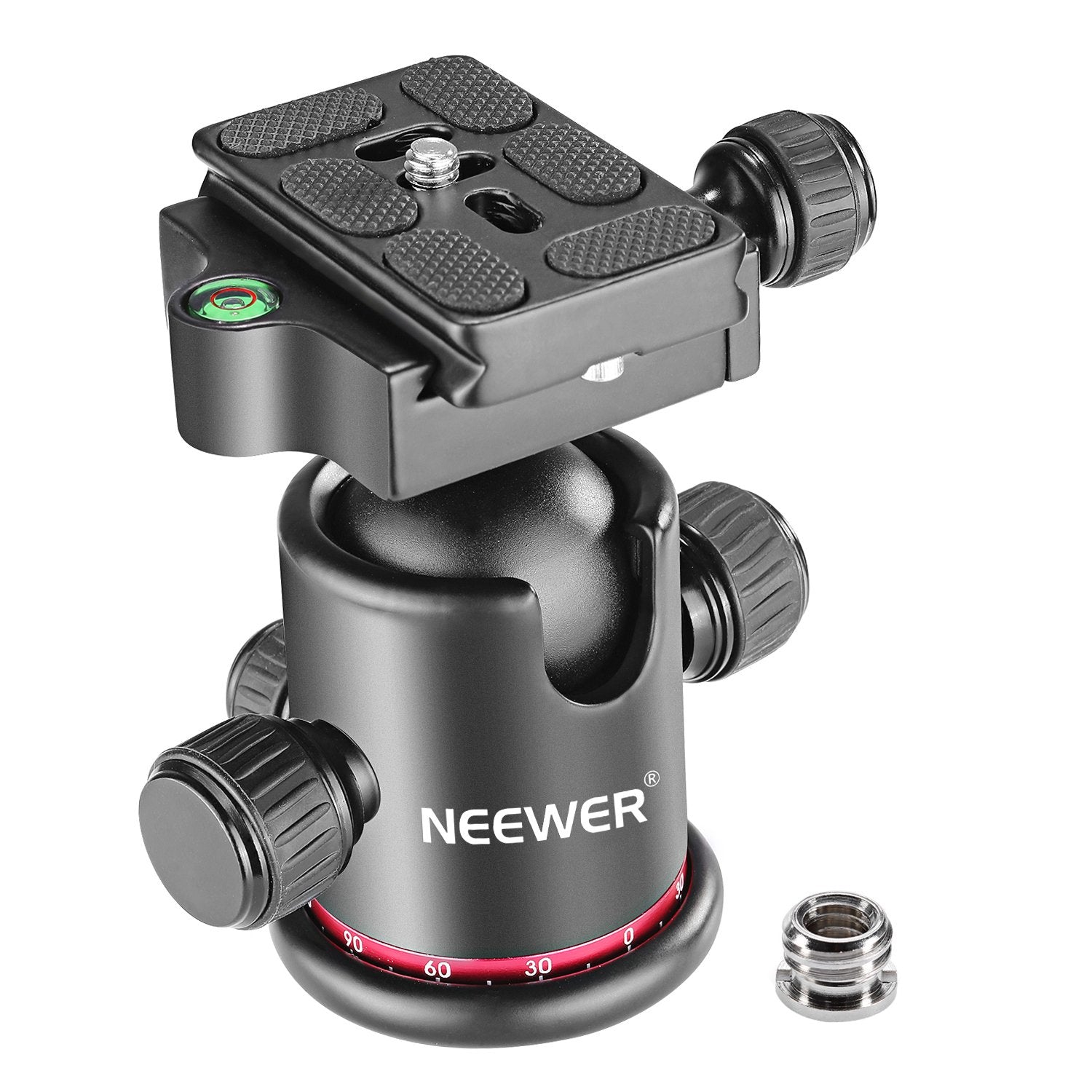 Neewer 36Mm Tripod Ball Head 360 Panoramic Metal With Arca Type Quick Release Plate, 1/4'' Screw 3/8'' Thread Mount, Max Load 17