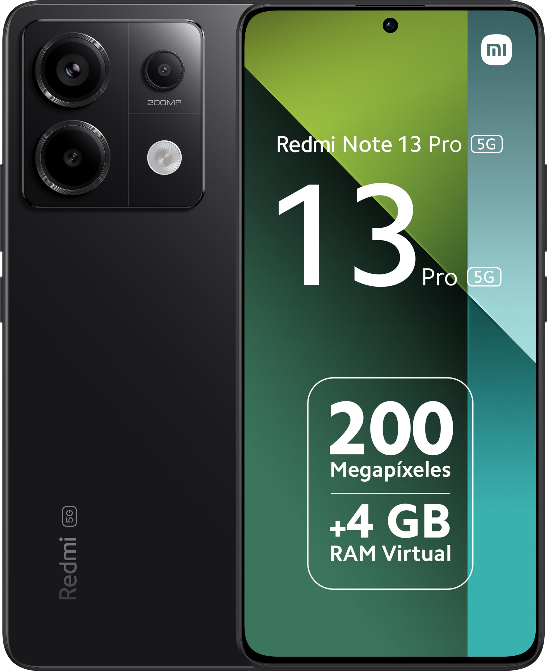 Xiaomi Redmi Note 13 Pro 5G + 4G Lte (For Tmobile Mint Tello & Global) (256Gb + 8Gb) 6.67 200Mp Triple Global Bands Unlocked (Midnight Black)