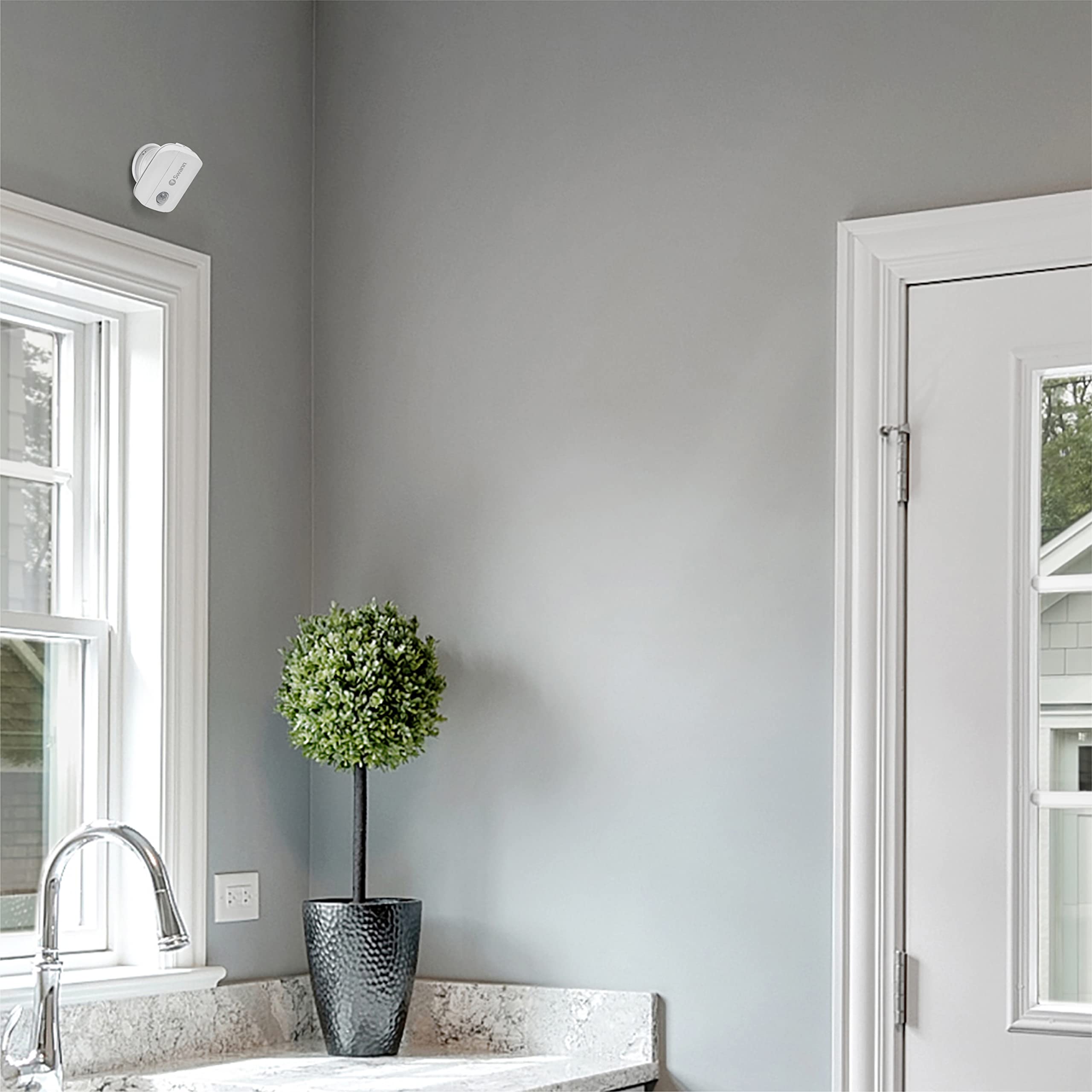 Swann Wireless Motion Alert Sensor Unit 2 Pack Easy Installation Both Indoors & Outdoors With Weatherproof Design, No Hub Requir