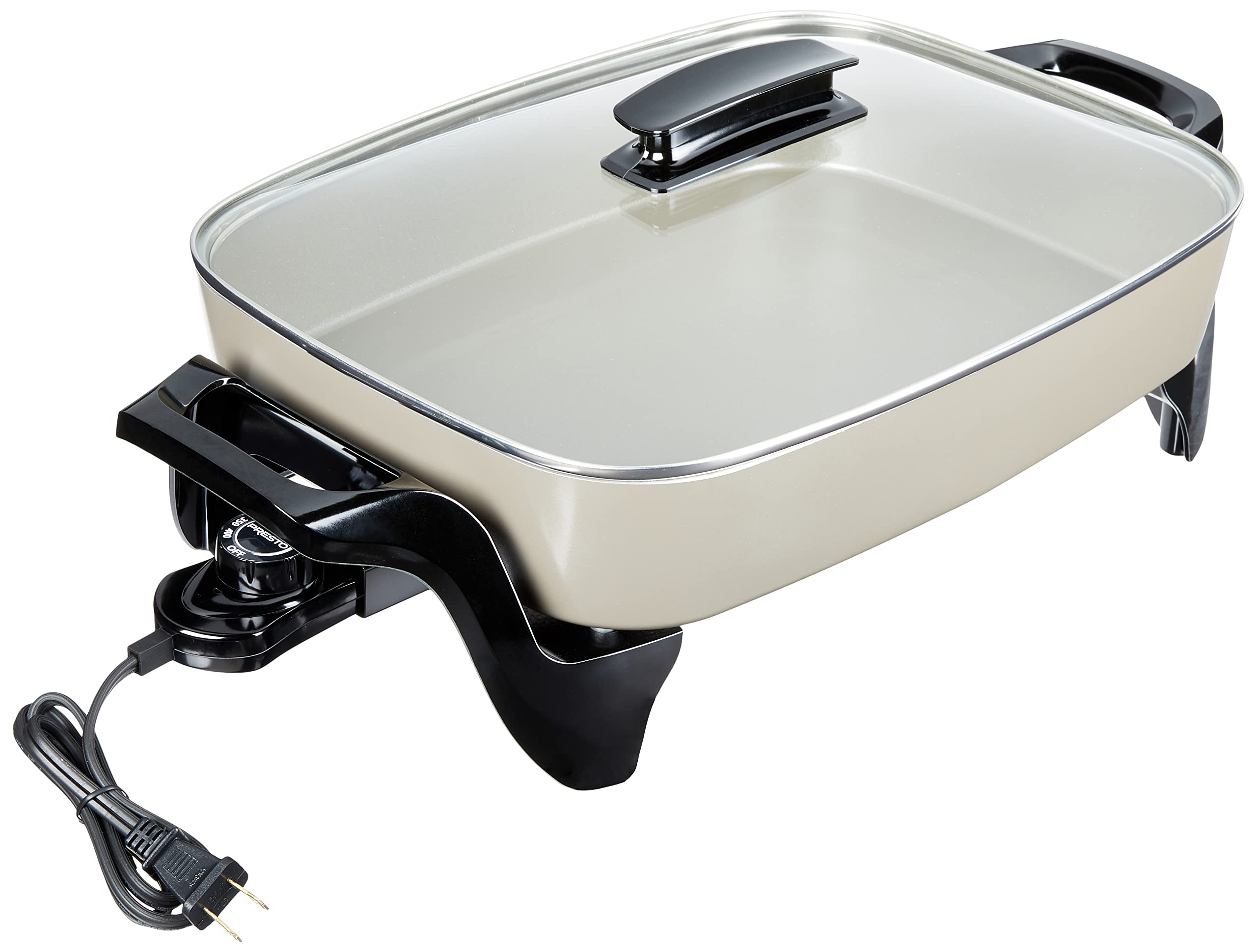 Presto, Grey Ceramic 06856'' Electric Skillet, 16''