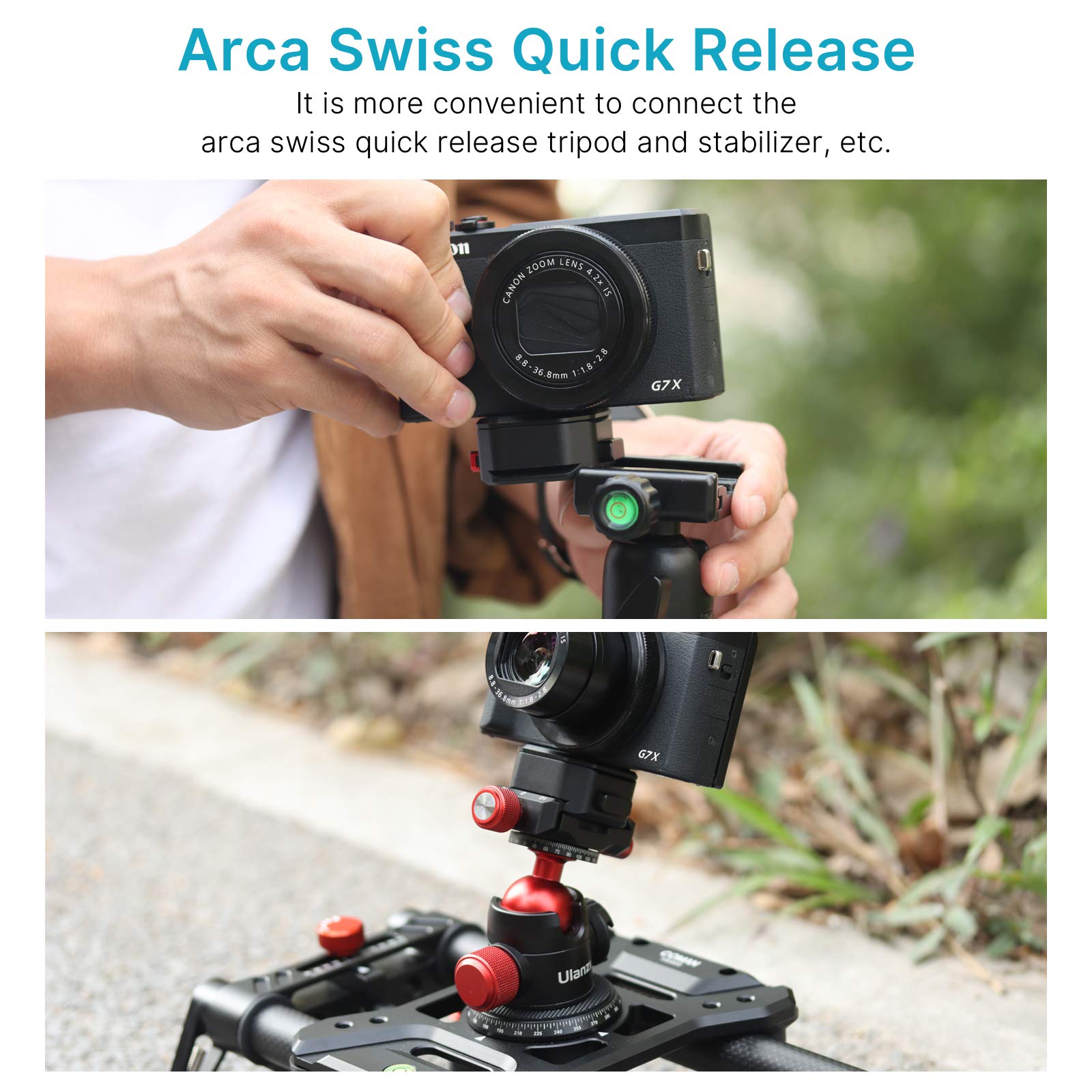 Upgrade Claw Quick Release Plate Camera Mount W Arca Swiss Slot, Dslr Stabilizer Adapter Compatible With Sony/Nikon/Canon Camera