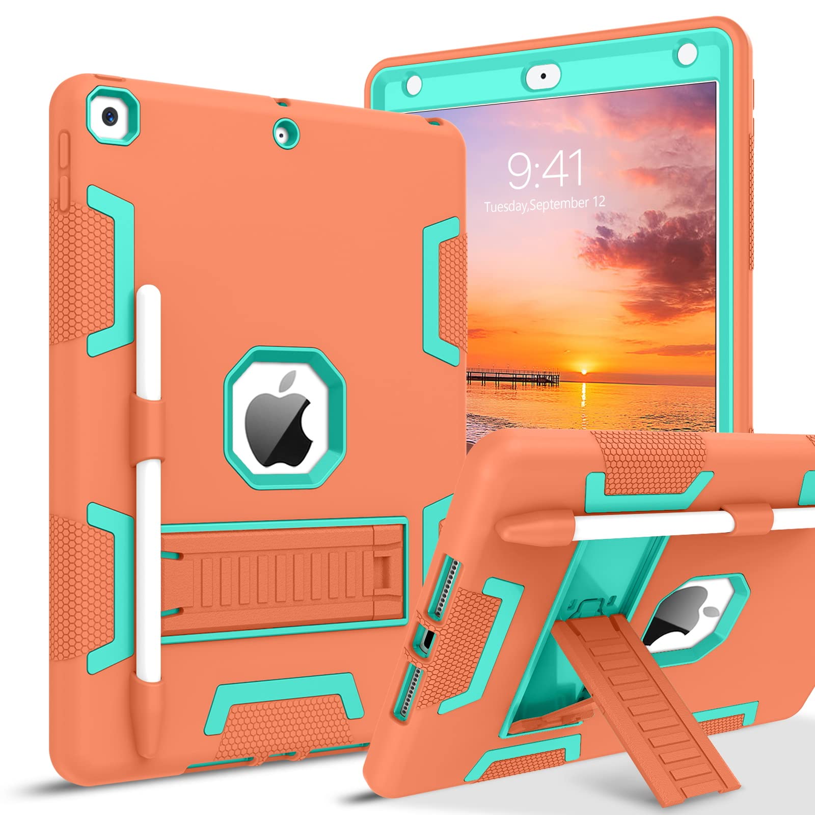 Veningo Ipad 9Th Generation Case, Ipad 8Th Gen Case,Ipad 7Th Gen Case, Ipad 10.2 2021/2020/2019 Case, 3 In 1 Heavy Duty Rugged S
