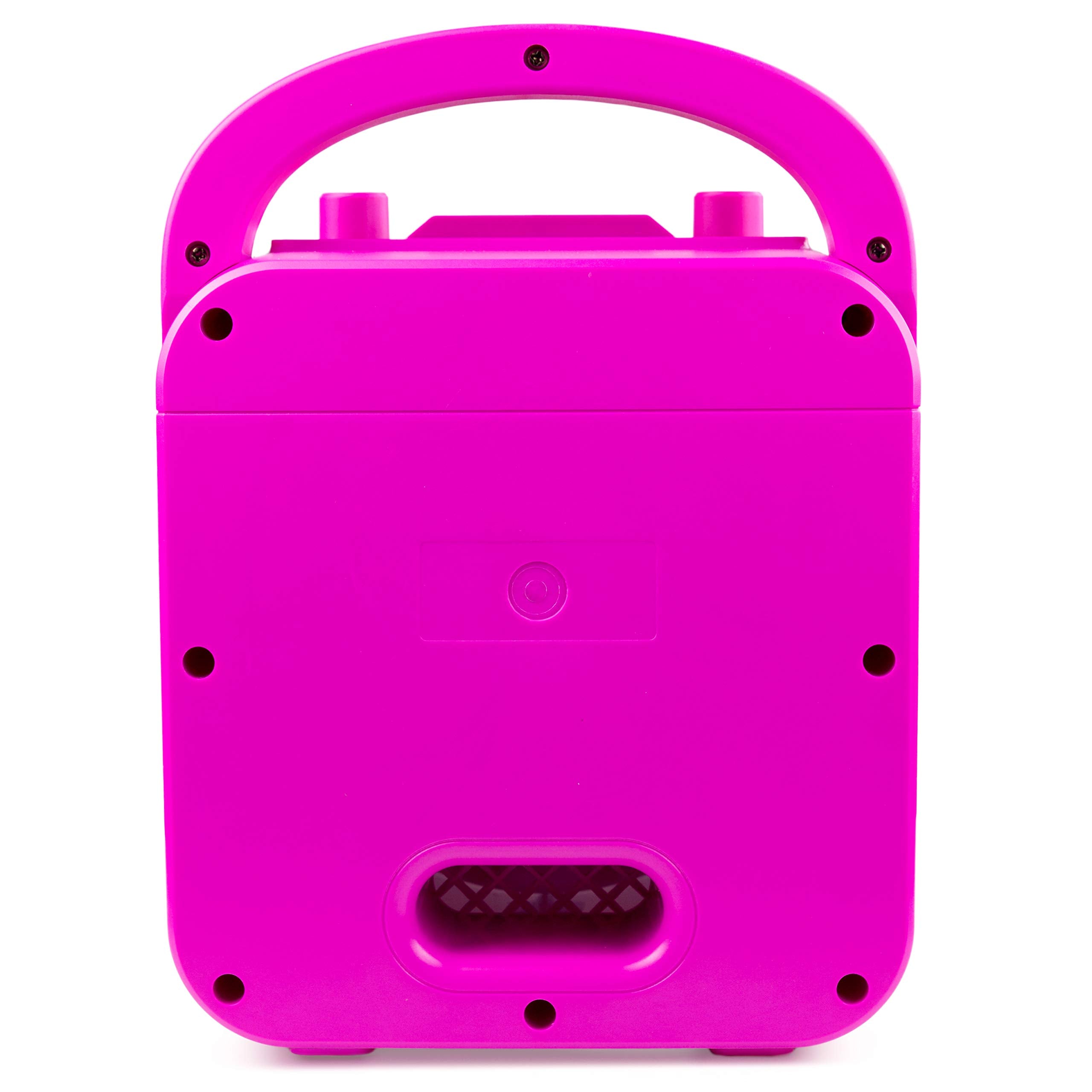 Rockjam 10 Watt Rechargeable Bluetooth Karaoke Machine With Two Mics, Pink