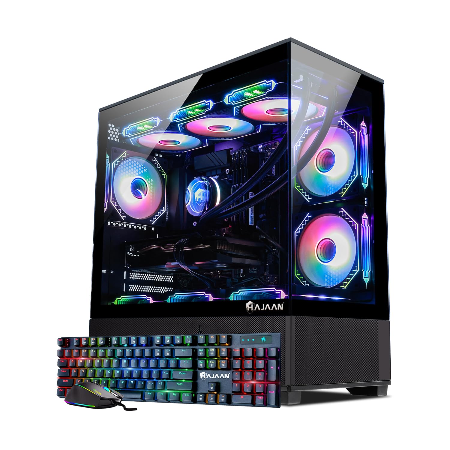 Hajaan Superx Gaming Pc � Liquid Cooled   Intel I9 12900K   Geforce Rtx 4070 12Gb   32Gb Ddr4 2Tb Nvme Ssd   Windows 11 Pro   Wifi   Bluetooth   Mechanical Keyboard Mouse