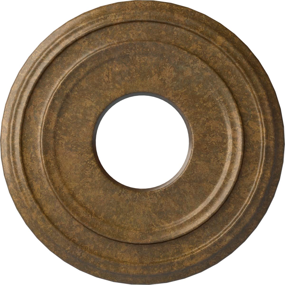 Ekena Millwork CM12CLRZS 12-3/8 x 4 x 1-1/8 Classic Ceiling Medallion, Rubbed Bronze