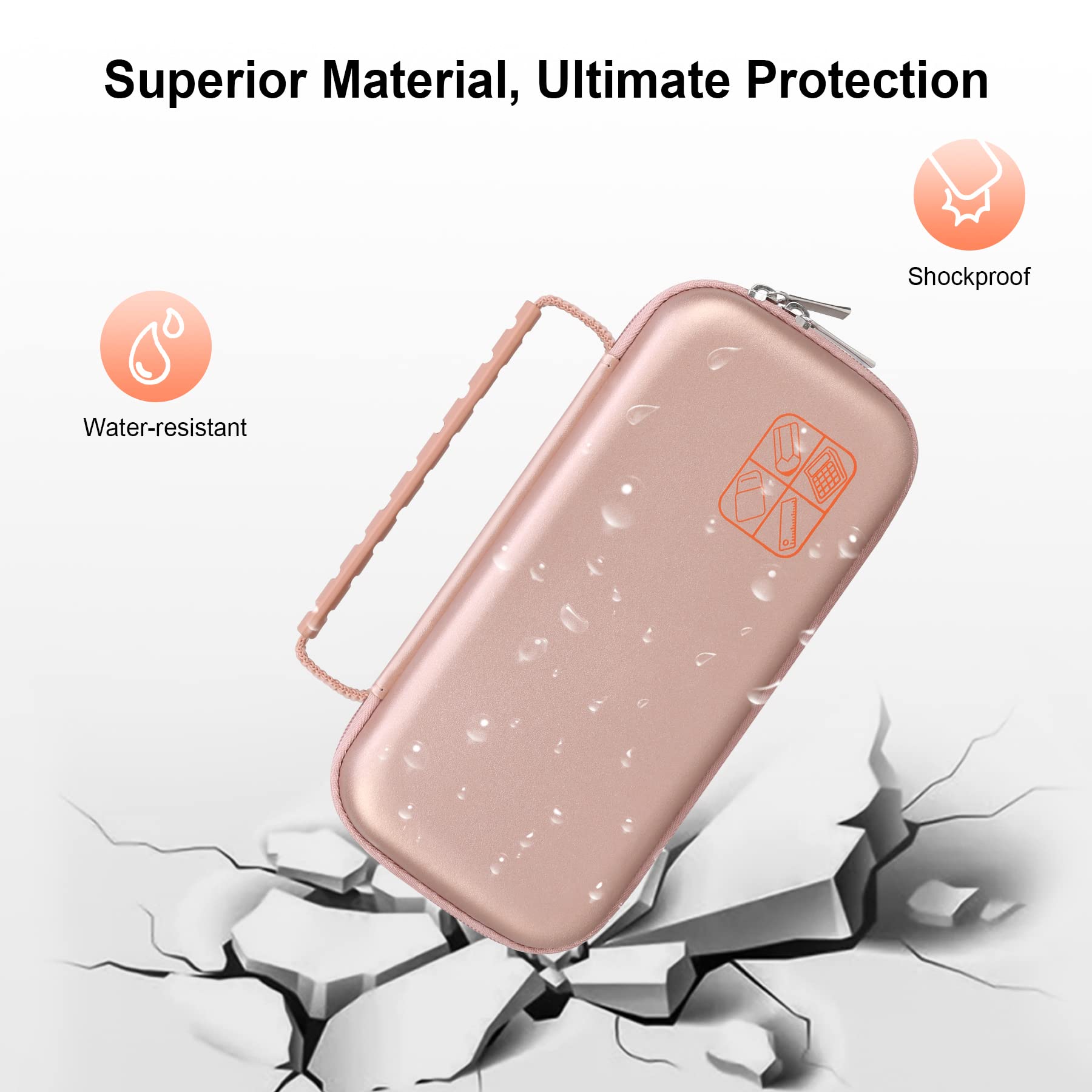 Bovke Graphing Calculator Hard Travel Case For Texas Instruments Ti-84 Plus Ce/Ti-83 Plus Ce/Casio Fx-9750Gii, Extra Pocket For