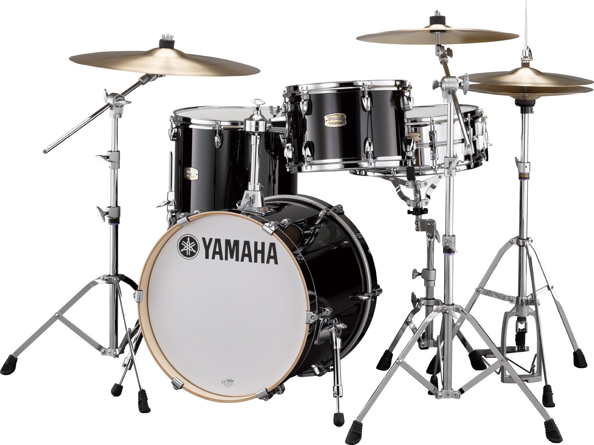 Yamaha Stage Custom Birch 3pc Bop Drum Shell Pack - 18 Kick, Raven Black