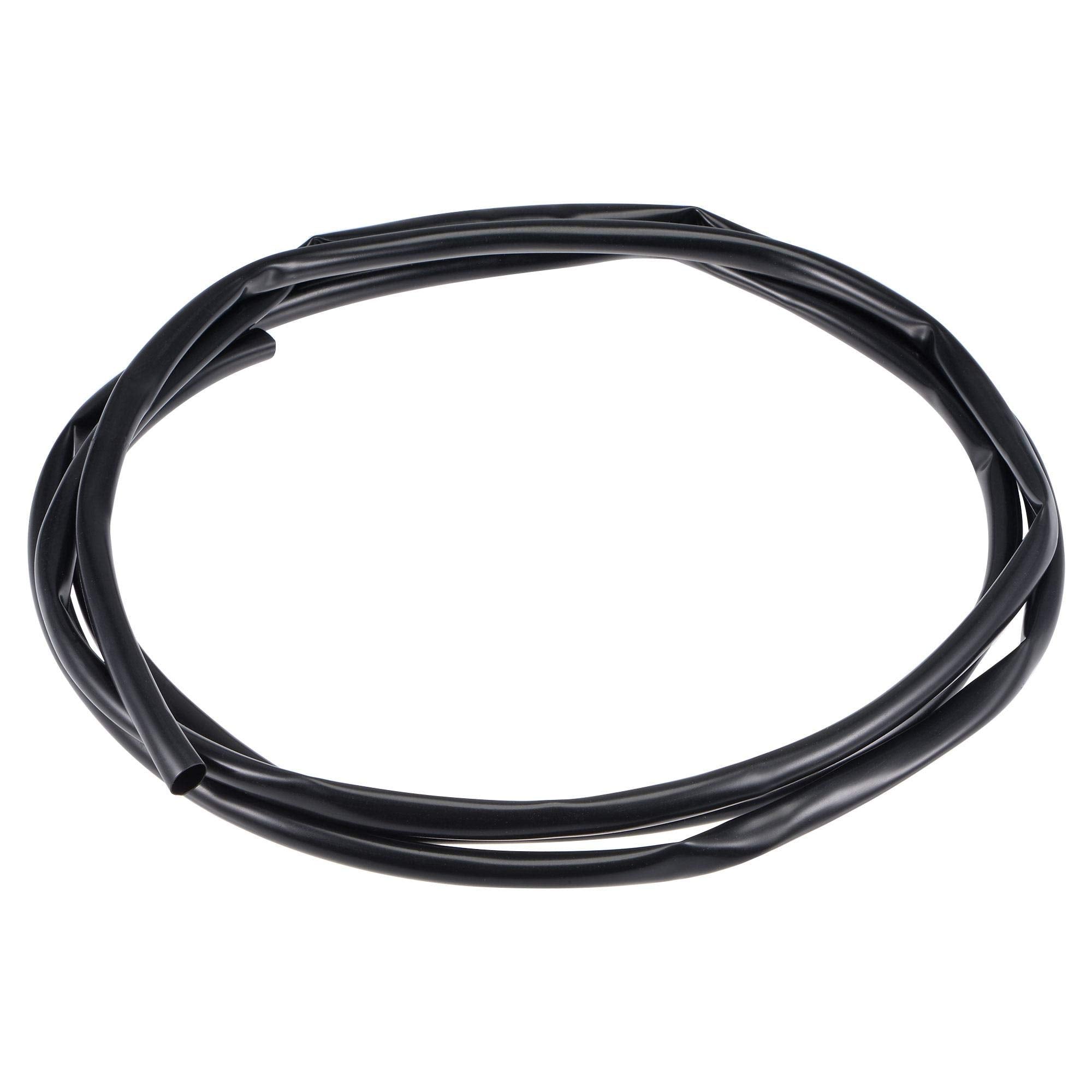 Uxcell Black Pvc Tube Wire Harness Tubing, 3/8 Inch(10Mm) Id 10Ft Sleeve For Wire Sheathing Wire Protection