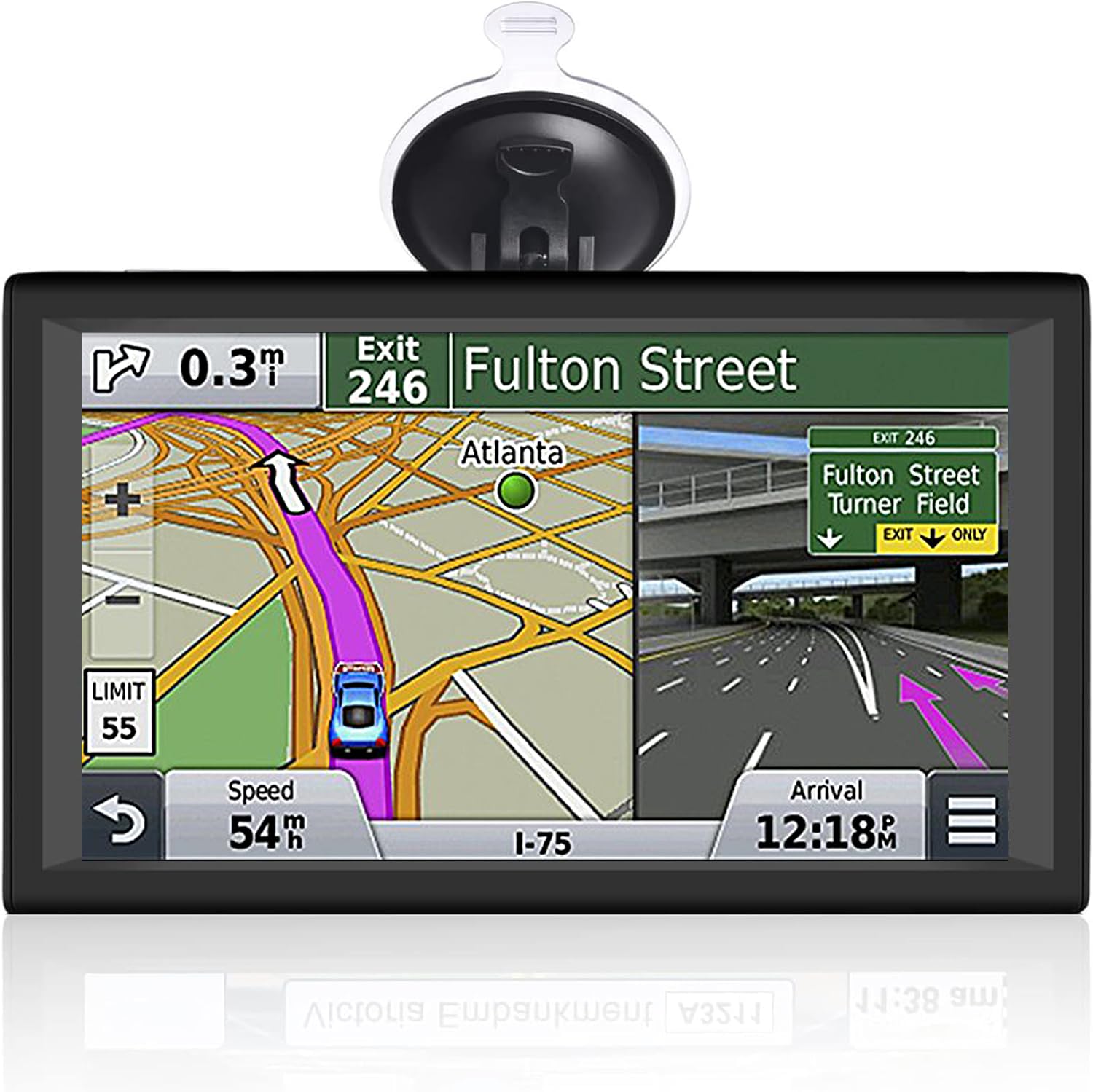Gps Navigator For Car Truck Rv, 9     Trucker Gps For Semi Truck 2025 Map, Real Voice Spoken Turn-By-Turn Direction Reminding Na