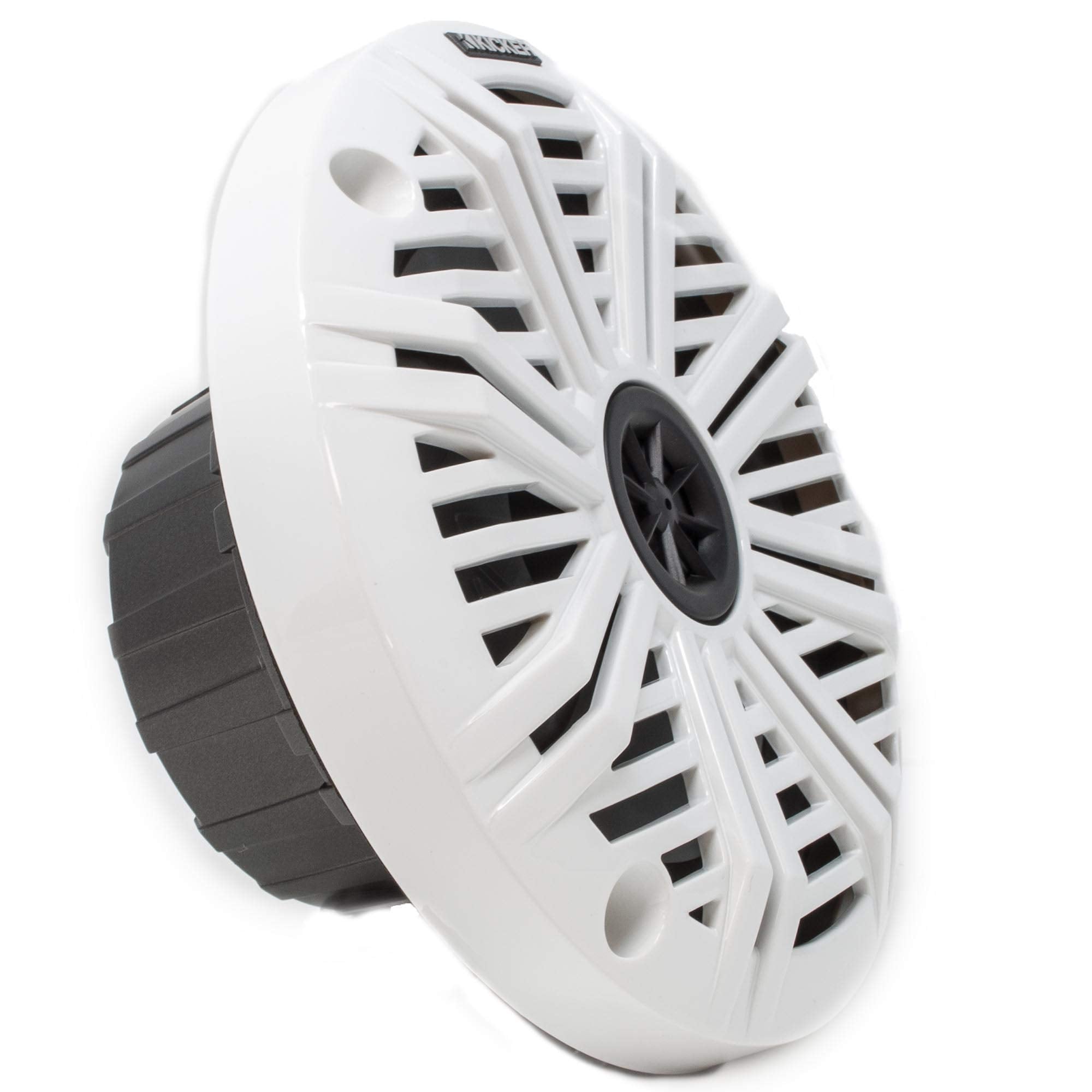 Kicker 6.5'' Marine Speakers (1 Pair) White Salt Water Grills Oem Replacement Speakers