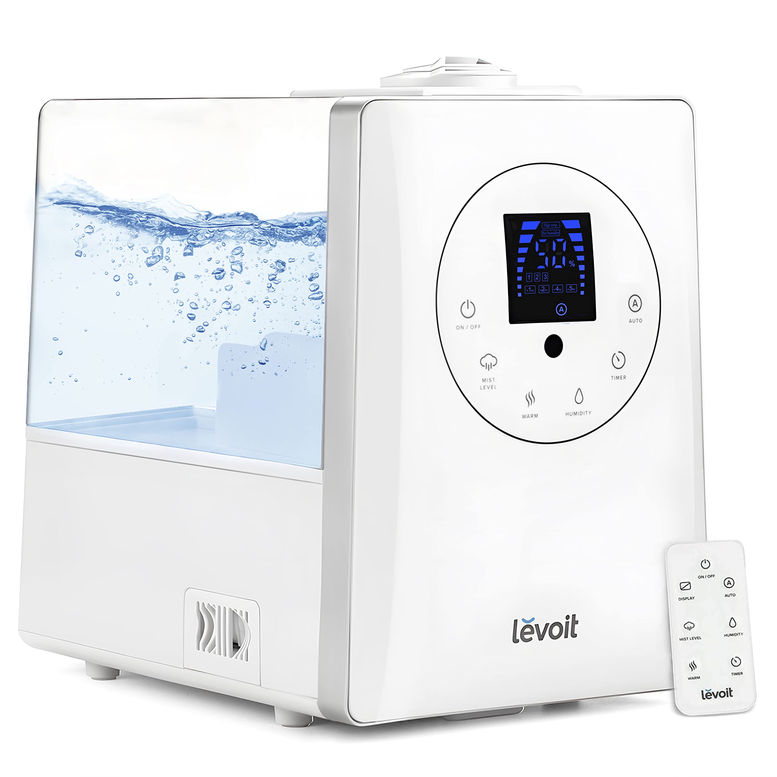 Levoit Humidifiers For Bedroom Large Room Home, 6L Warm And Cool Mist Ultrasonic Air Vaporizer For Plants And Whole House, Built