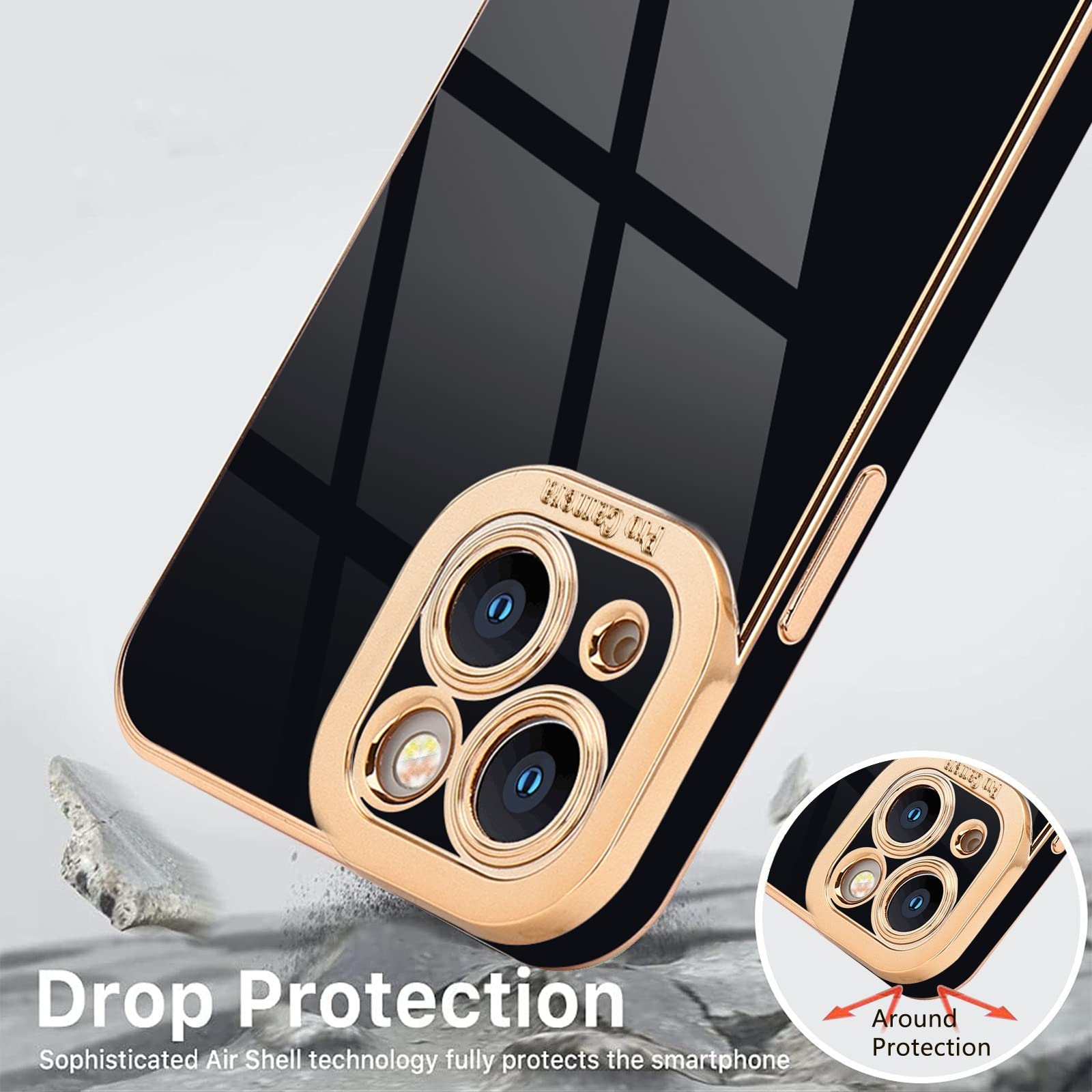 Lafunda For Iphone 14 Plus Case, Cute Slim Soft Silicone Shockproof Phone Cover For Women Girls Anti Scratch Protective Luxury P