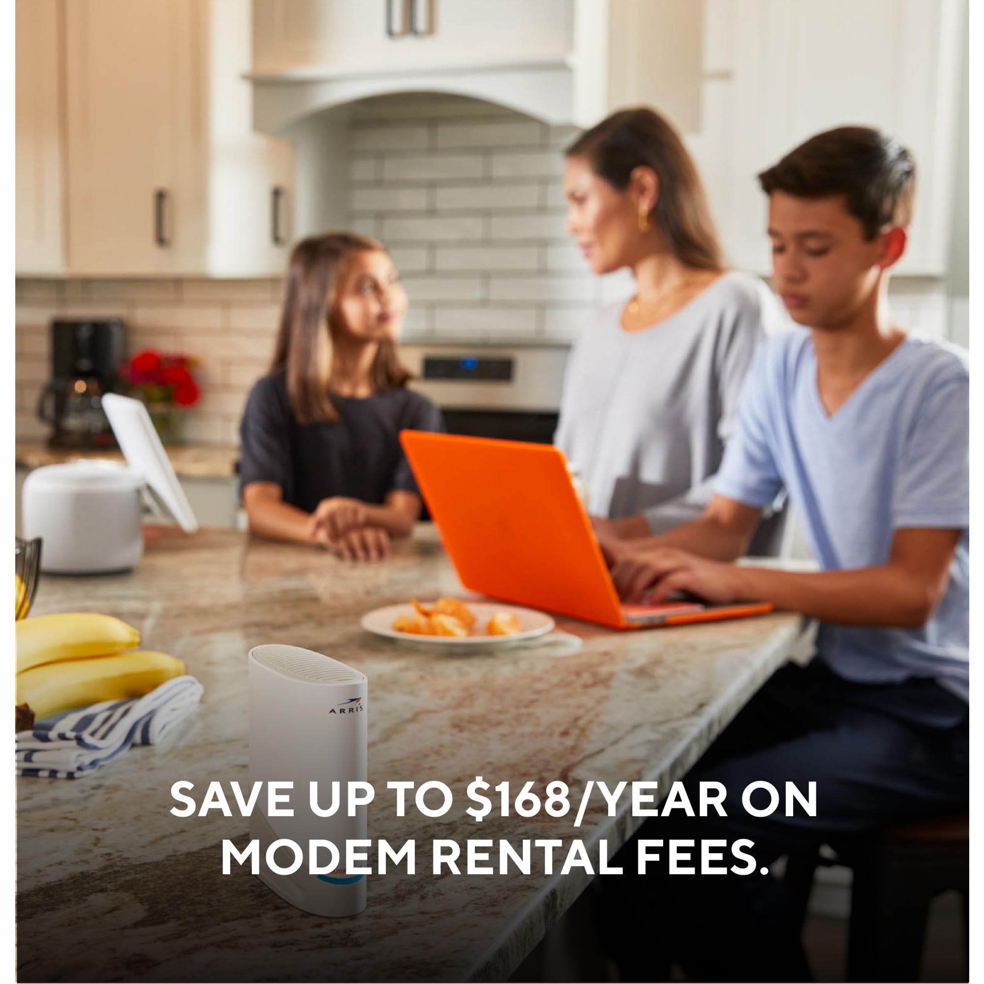 Arris (G34)   Cable Modem Router Combo   Fast Docsis 3.1 Gigabit Wifi 6 (Ax3000), Approved For Comcast Xfinity, Cox, Spectrum &