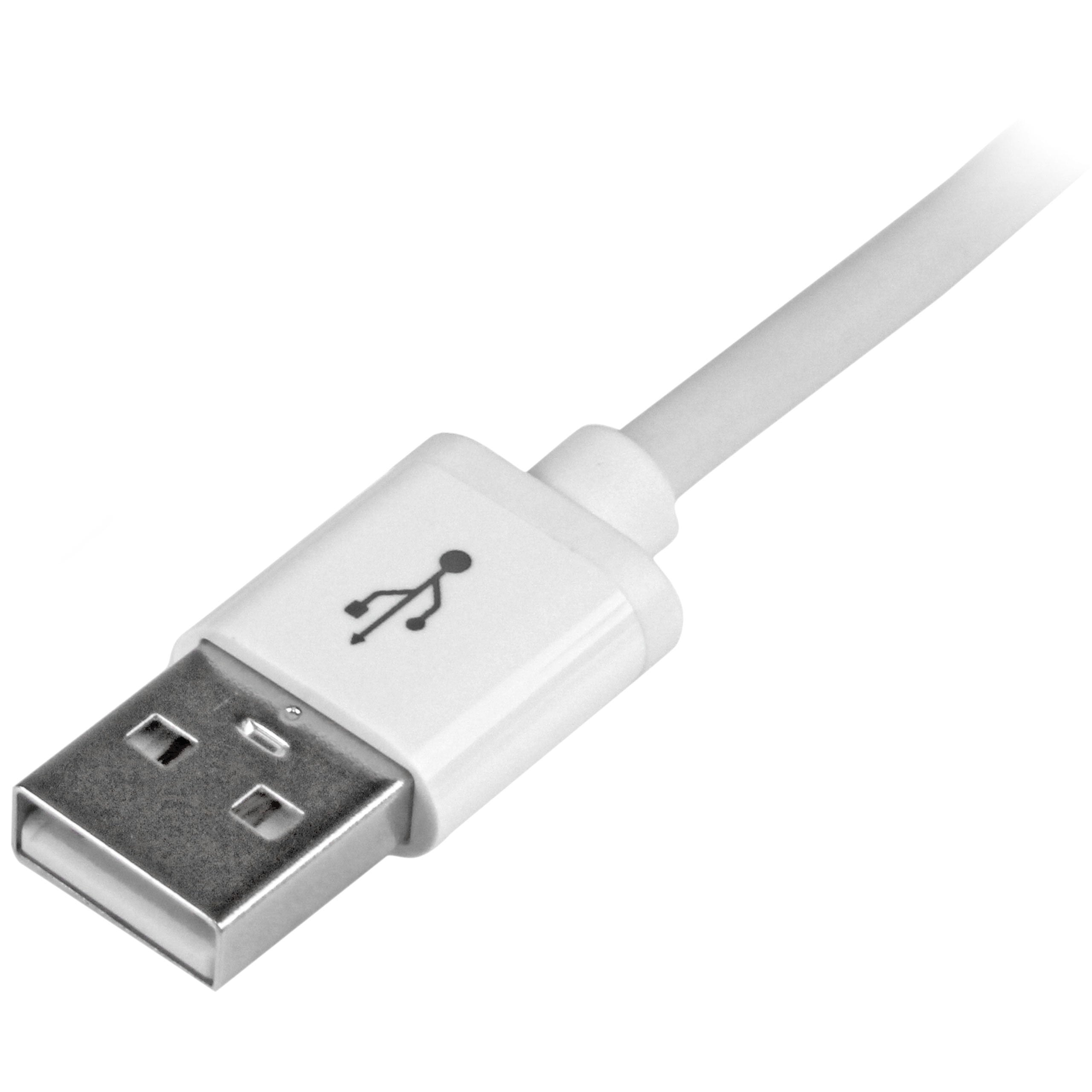 Startech.Com 2M (6Ft) Long White Apple 8 Pin Lightning Connector To Usb Cable For Iphone / Ipod / Ipad   Charge And Sync Cable (