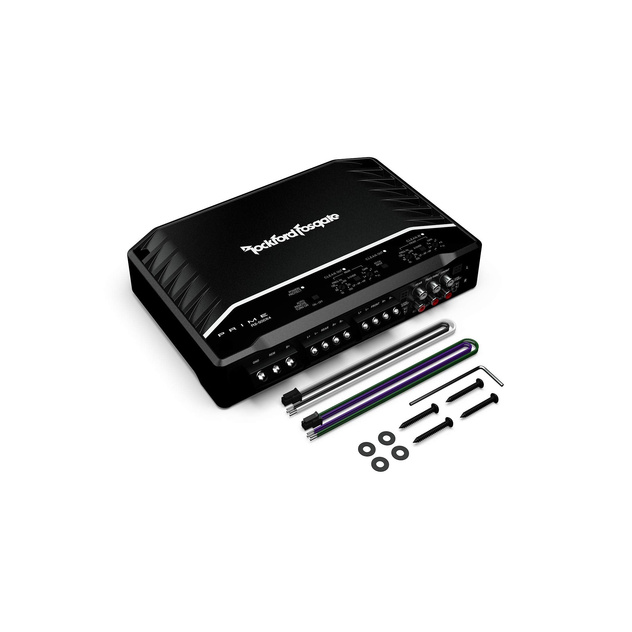 Rockford Fosgate R2-500X4 500-Watt 4-Channel Amplifier - Black Metal Finish