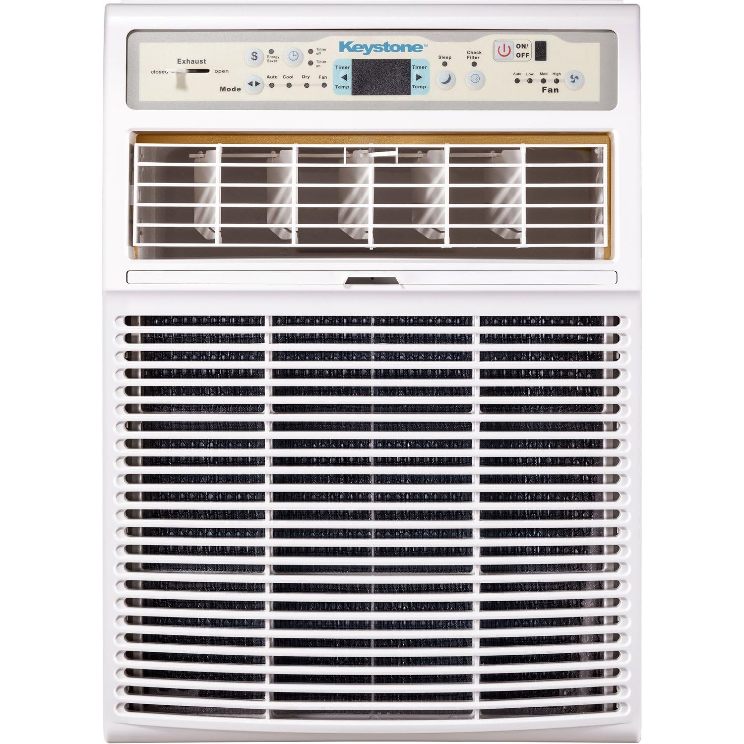 Keystone 8,000 BTU Slider Window Air Conditioner and Dehumidifier, 115V Air Conditioner Window Unit for Bedroom, Living Room, an