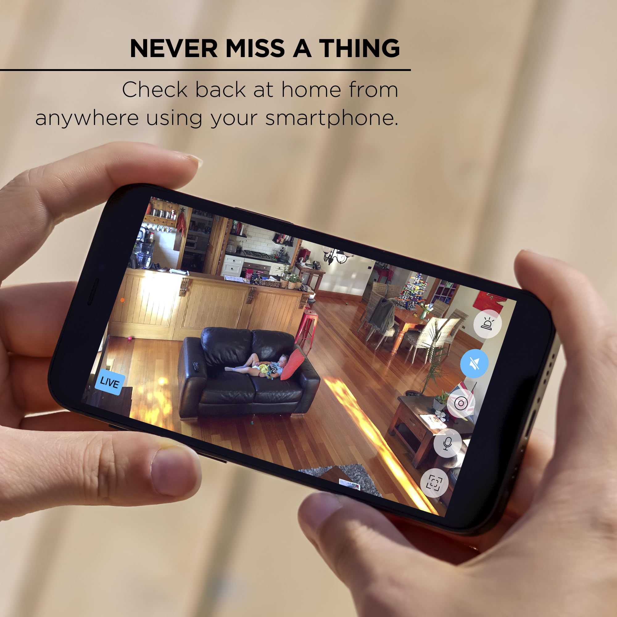 Merkury Smart Indoor Camera, 1080P Hd Camera For Home Security With Two Way Audio, Motion Detection, And Night Vision, Compatibl