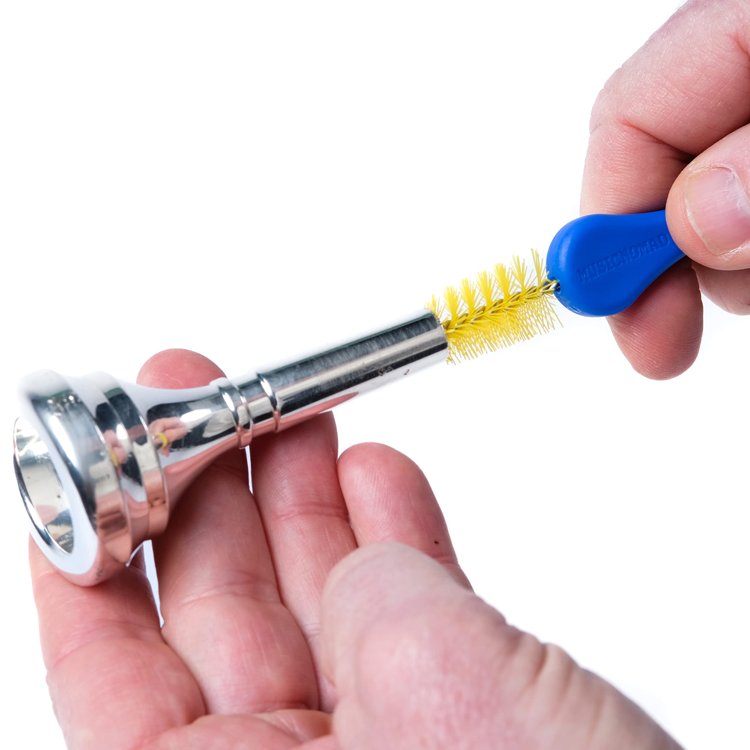 Musicnomad Premium 2 N 1 Brass Mouthpiece & Cup Brush For Trumpet, Trombone, French Horn, Tuba, Euphonium & More (Mn760)