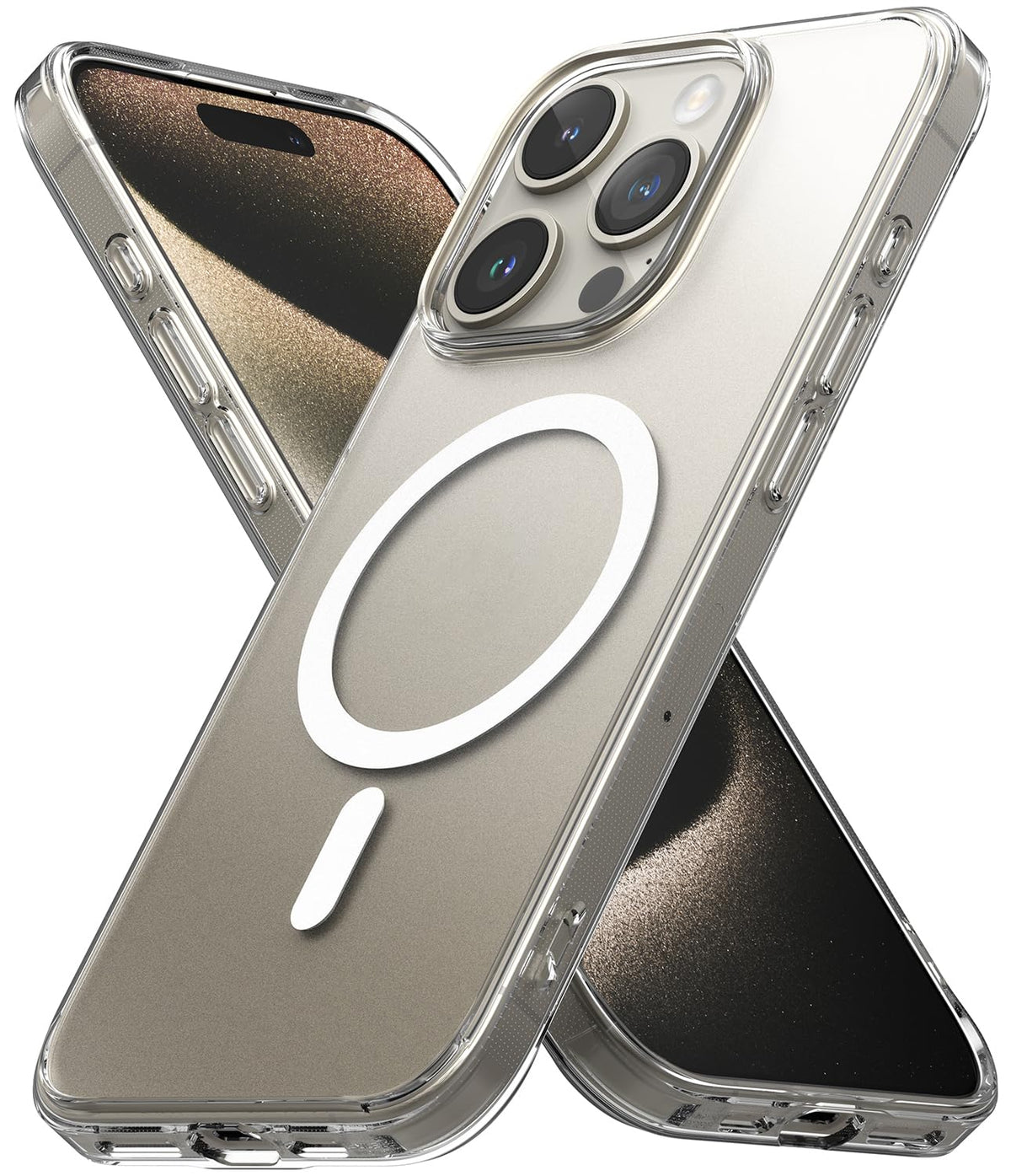 Ringke Fusion Magnetic Compatible With Magsafe] Designed For Iphone 15 Pro Case, Anti Fingerprint Scratch Resistant Shockproof B