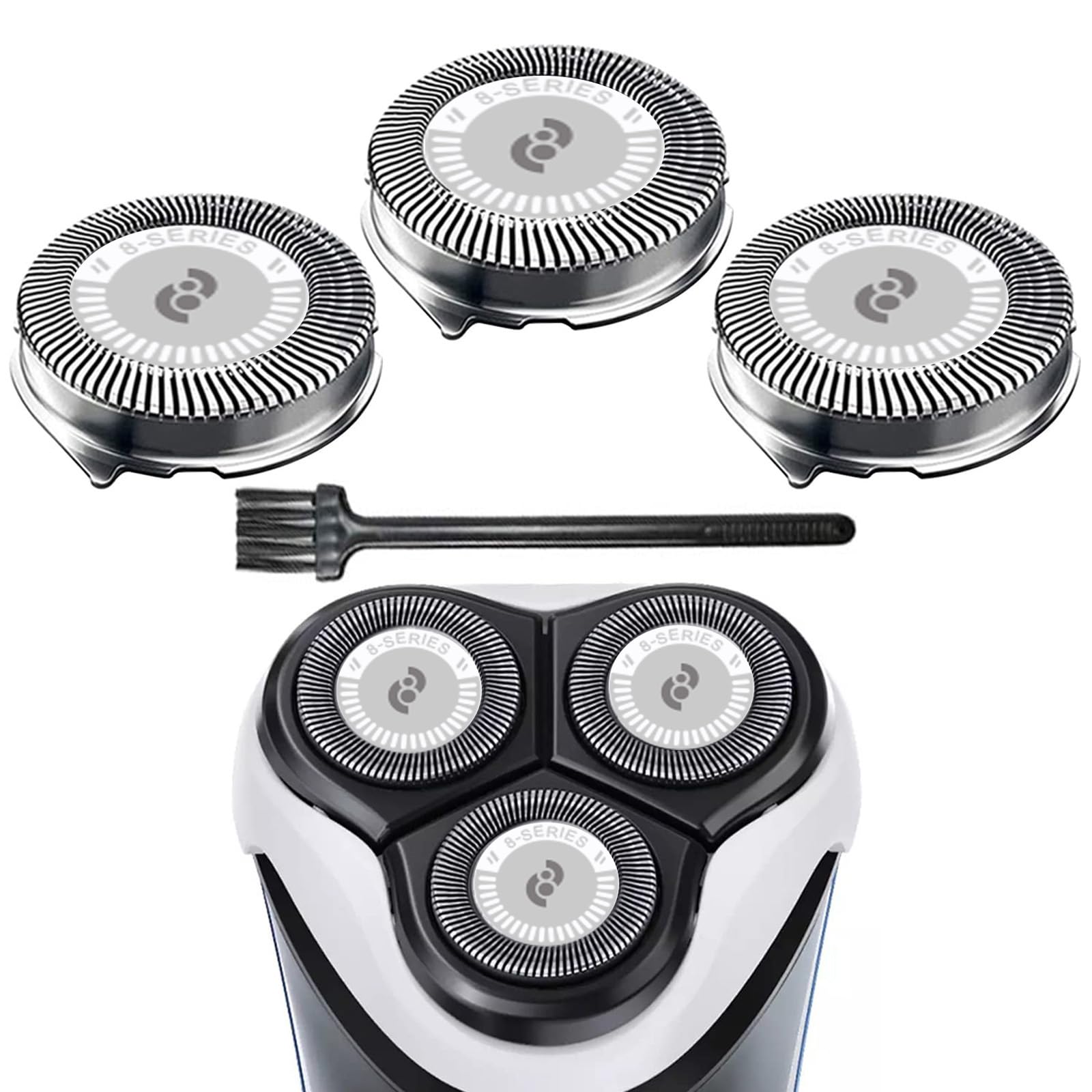 Hq8 Replacement Heads For Hq8 Aquatec Shavers, Hq8 Blades Compatible With Razor Pt720 At880 At810 Heads,3 Pc Pack