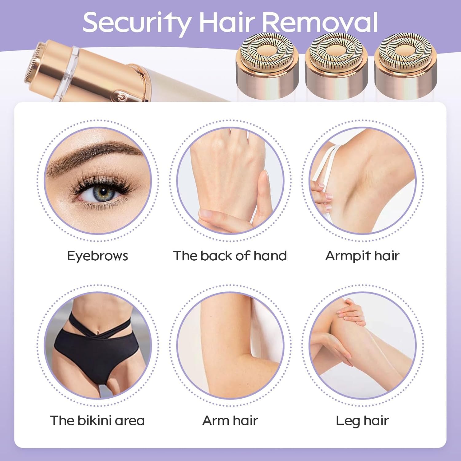 Replacement Heads For Flawless Replacement Heads,Generation 3 Replacement Heads Compatible With New Finishing Touch Flawless Fac