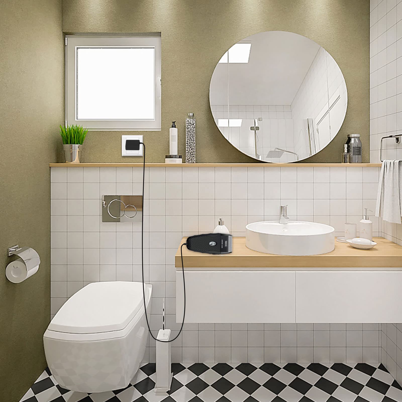 For Wahl Shaver Charger, Lnauy 2V Power Cord Compatible With Wahl 8061/8786 1001/8163 / 7367/7357 / 7353/7029 / 7060/7035 / 7339