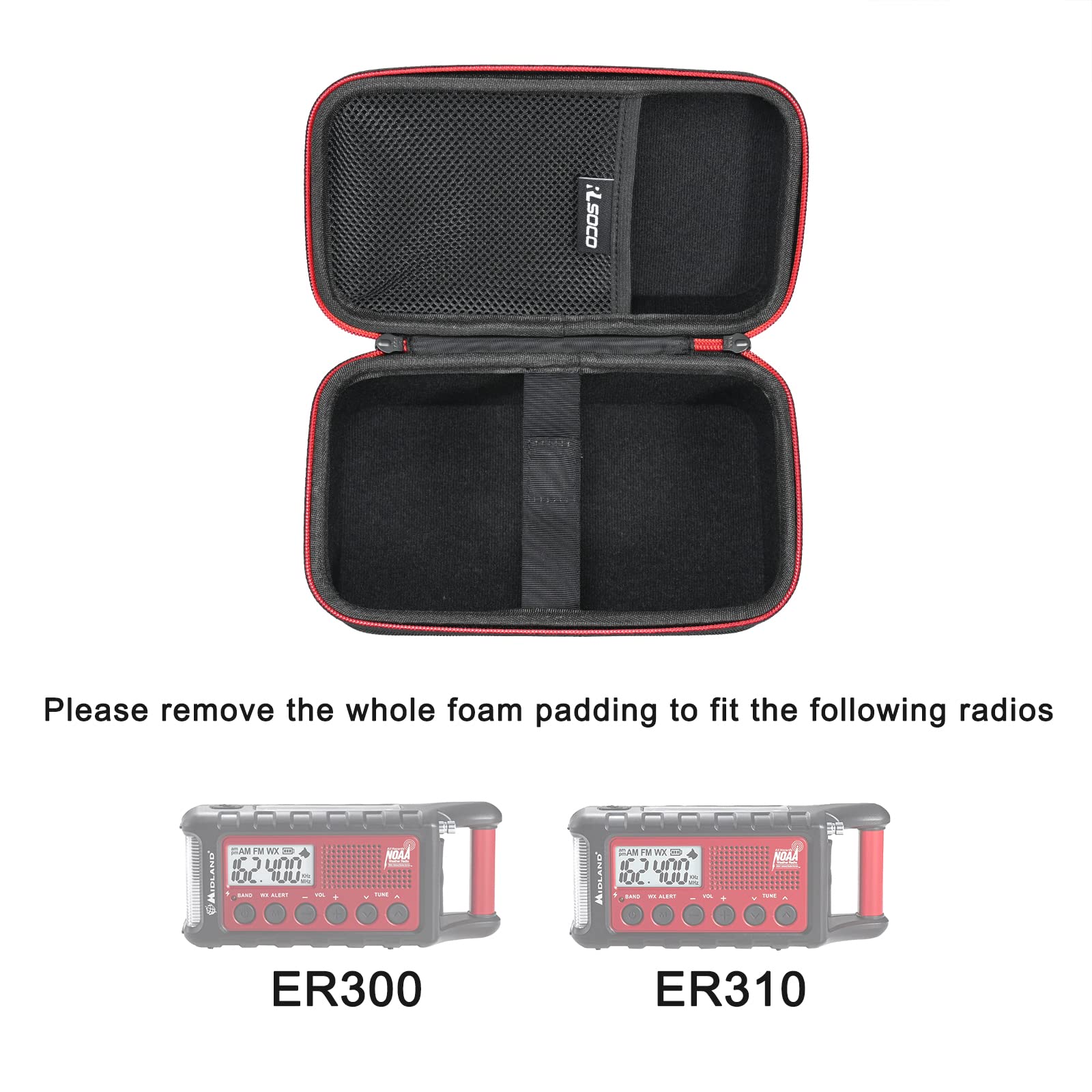 Rlsoco Hard Case Compatible With Midland Er310/Er210/Er300/Er50/Er40/Er10Vp Emergency Crank Weather Am/Fm Radio (Case Only)
