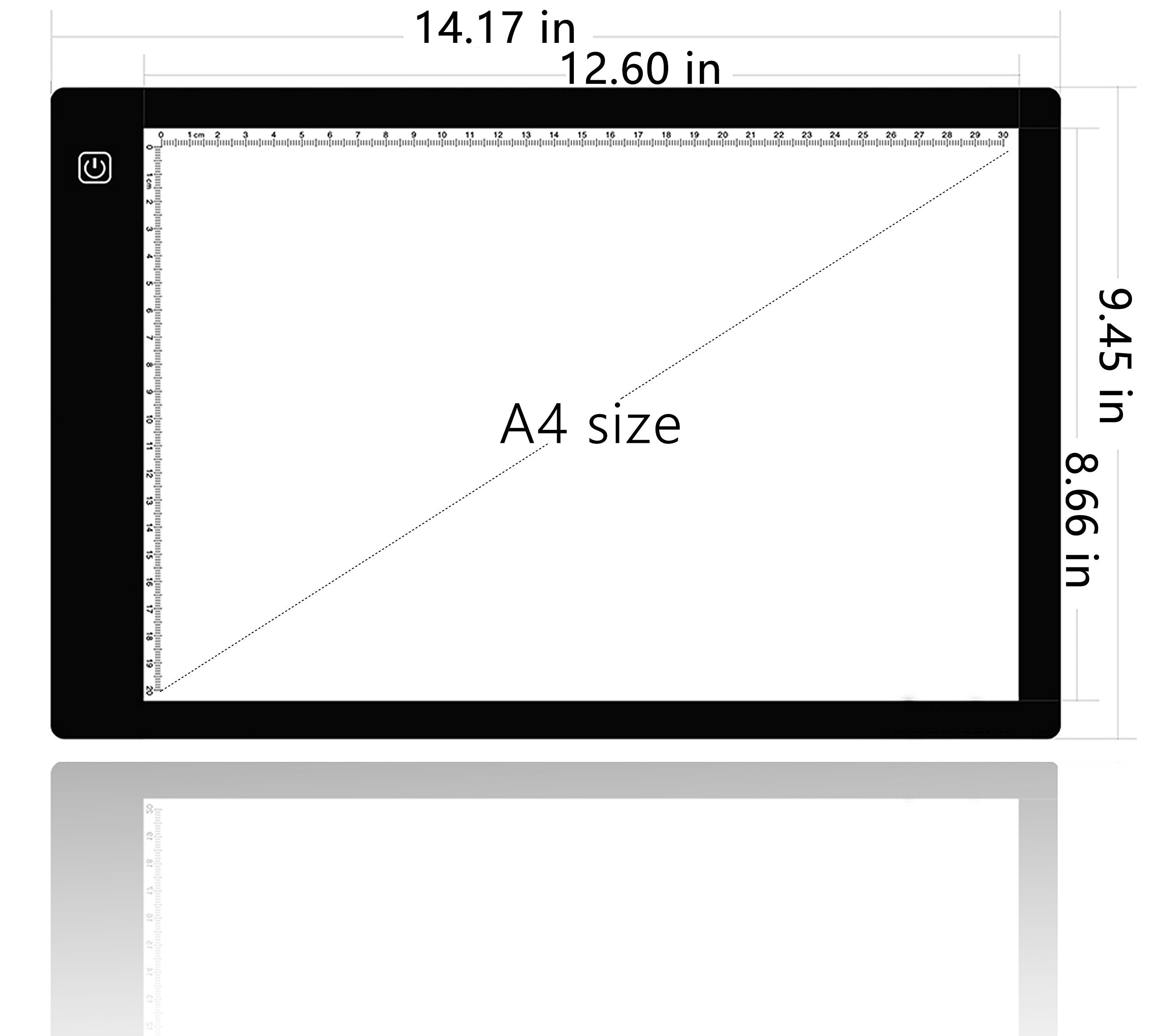 A4 Ultra Thin Portable Led Tracing Light Box Dimmable Brightness Led Art Tracing Pad For Artist Drawing Sketching Animation Sten