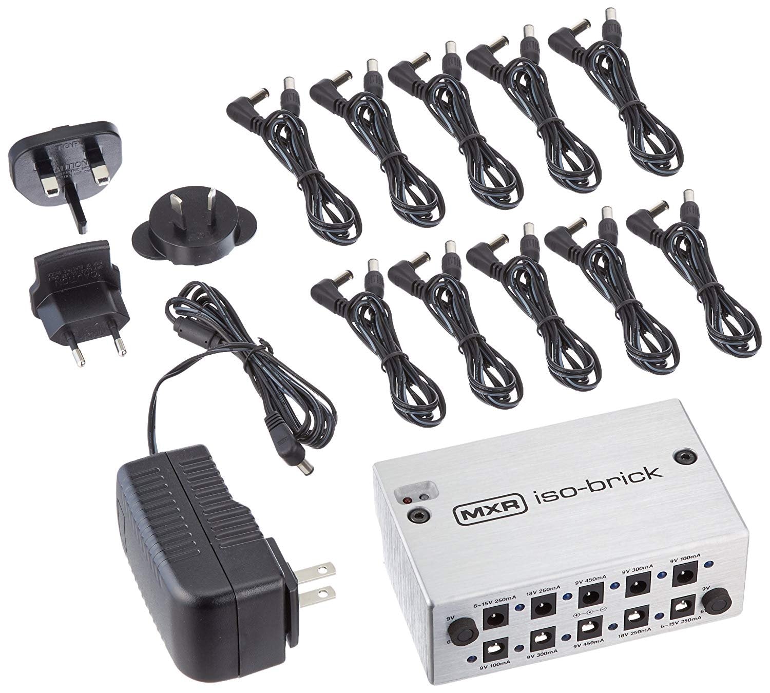 Mxr M238 Iso Brick Power Supply With 3 X Patch Cables