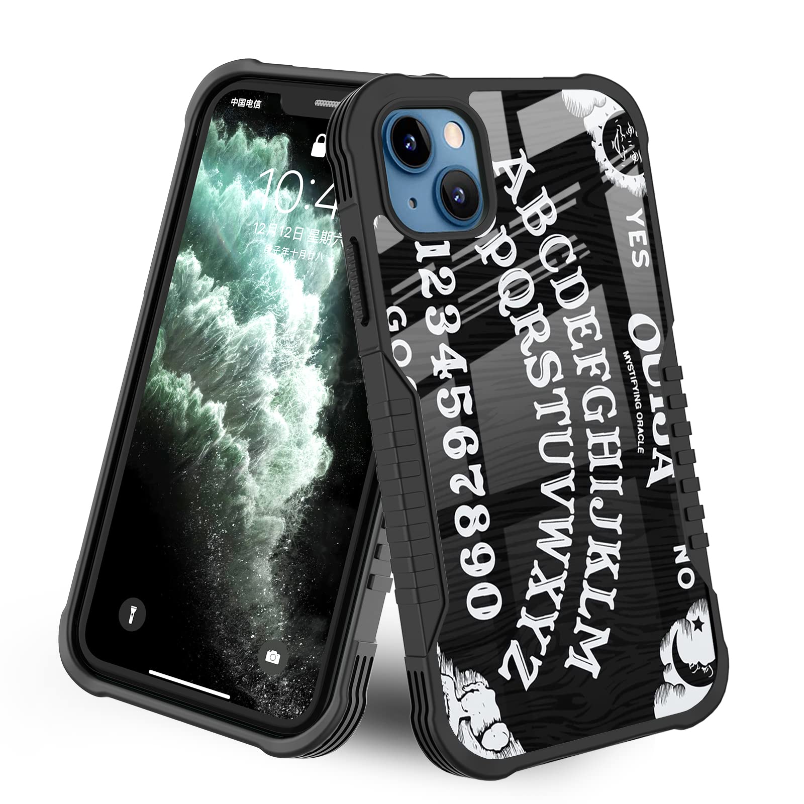 Lanjindeng Compatible With Iphone 15 Case Goth Retro Ouija Board Gothic Halloween Witch Design For Women Girls [Shockproof Bumpe