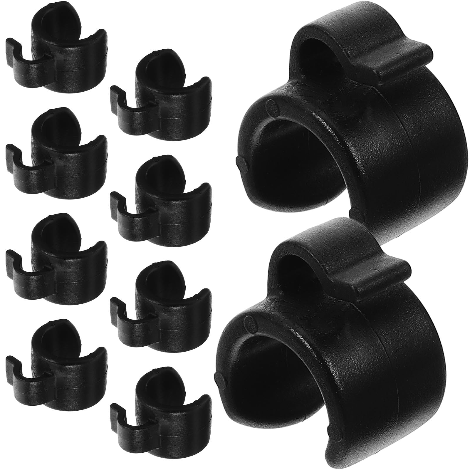 Mic Stand Cable Clips for Tripod and Pole Mounts - 20Pcs Cable Holders for Microphone and Audio Wire Management in Live Streamin