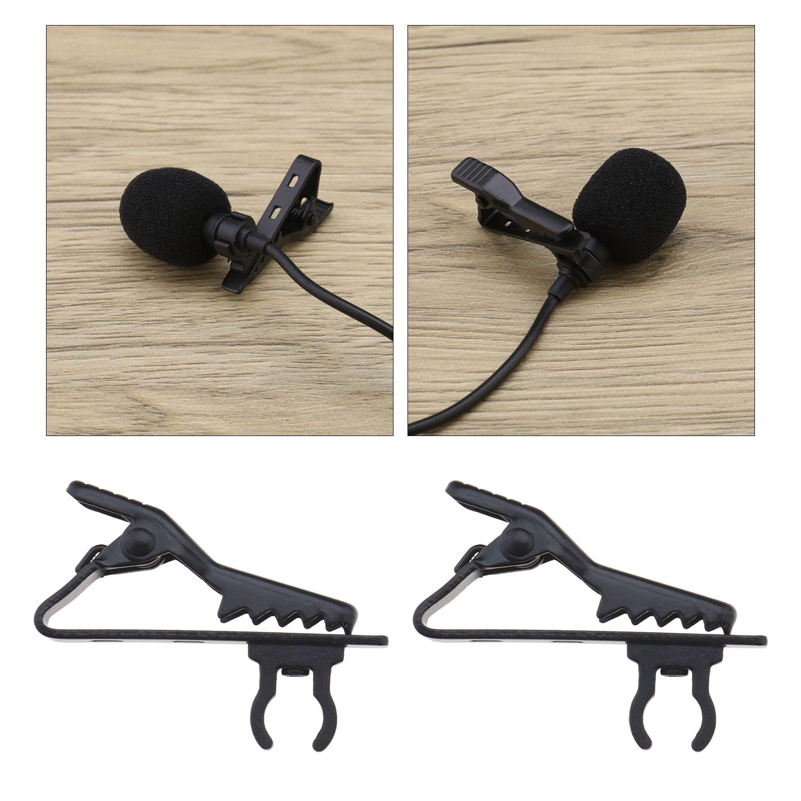 The Lord Of The Tools 10Pcs 6Mm Microphone Lapel Tie Clips Mini Portable Metal Mic Clamp Holder For Lapel Lavalier Microphone Re