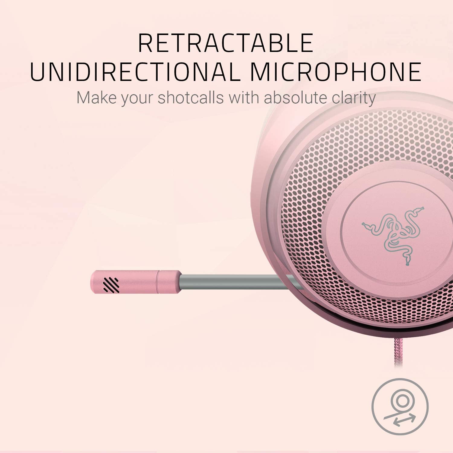 Razer Kraken Gaming Headset: Lightweight Aluminum Frame, Retractable Noise Isolating Microphone, For Pc, Ps4, Ps5, Switch, Xbox