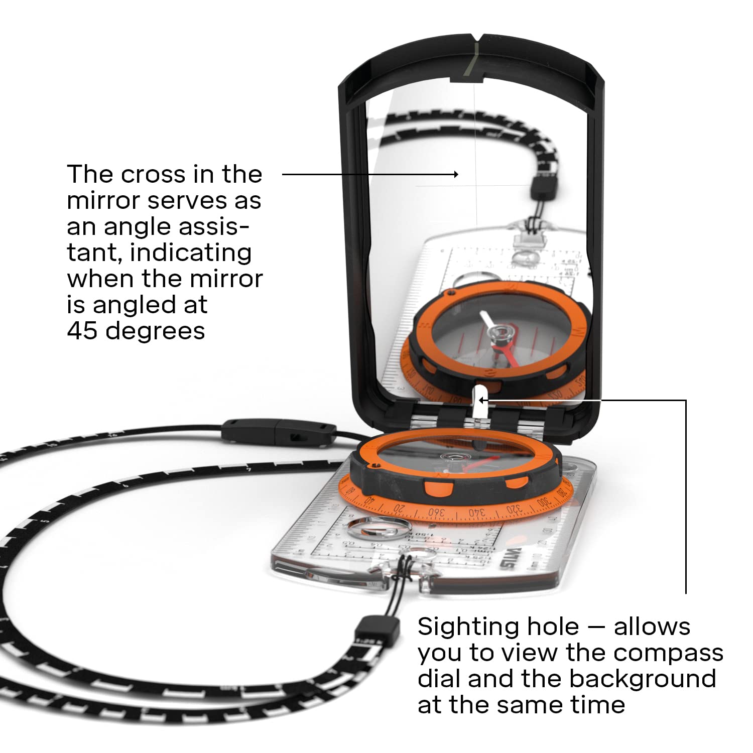 Silva Expedition S Compass | Night-Enabling Luminous Markings | Perfect For Navigation, Hiking, Trekking And Hunting