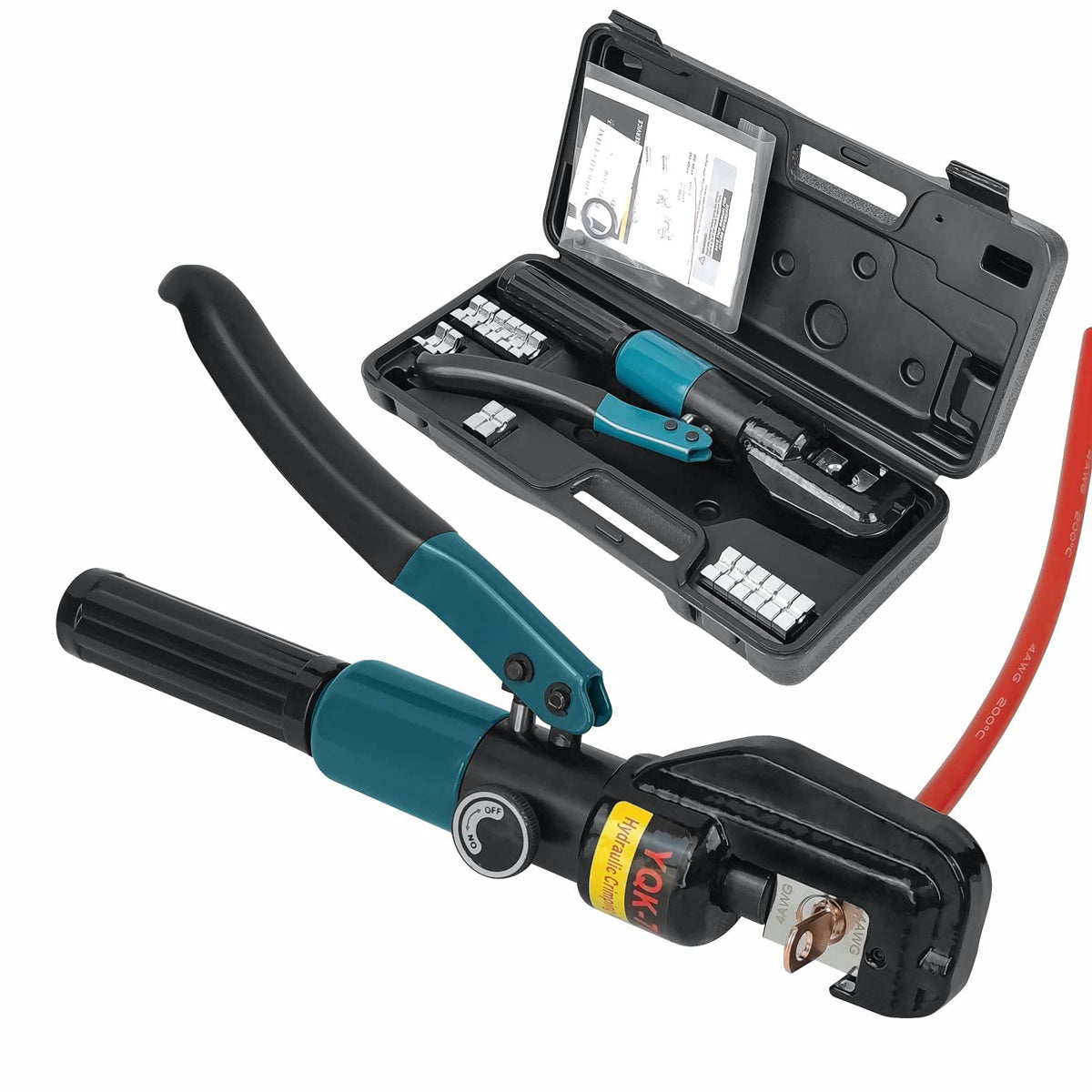 Hand Operated Hydraulic Crimping Tool Range 12 Awg 20 Awg For Cable Lugs Hydraulic Crimping Crimper Wire Terminal Lug Tool With