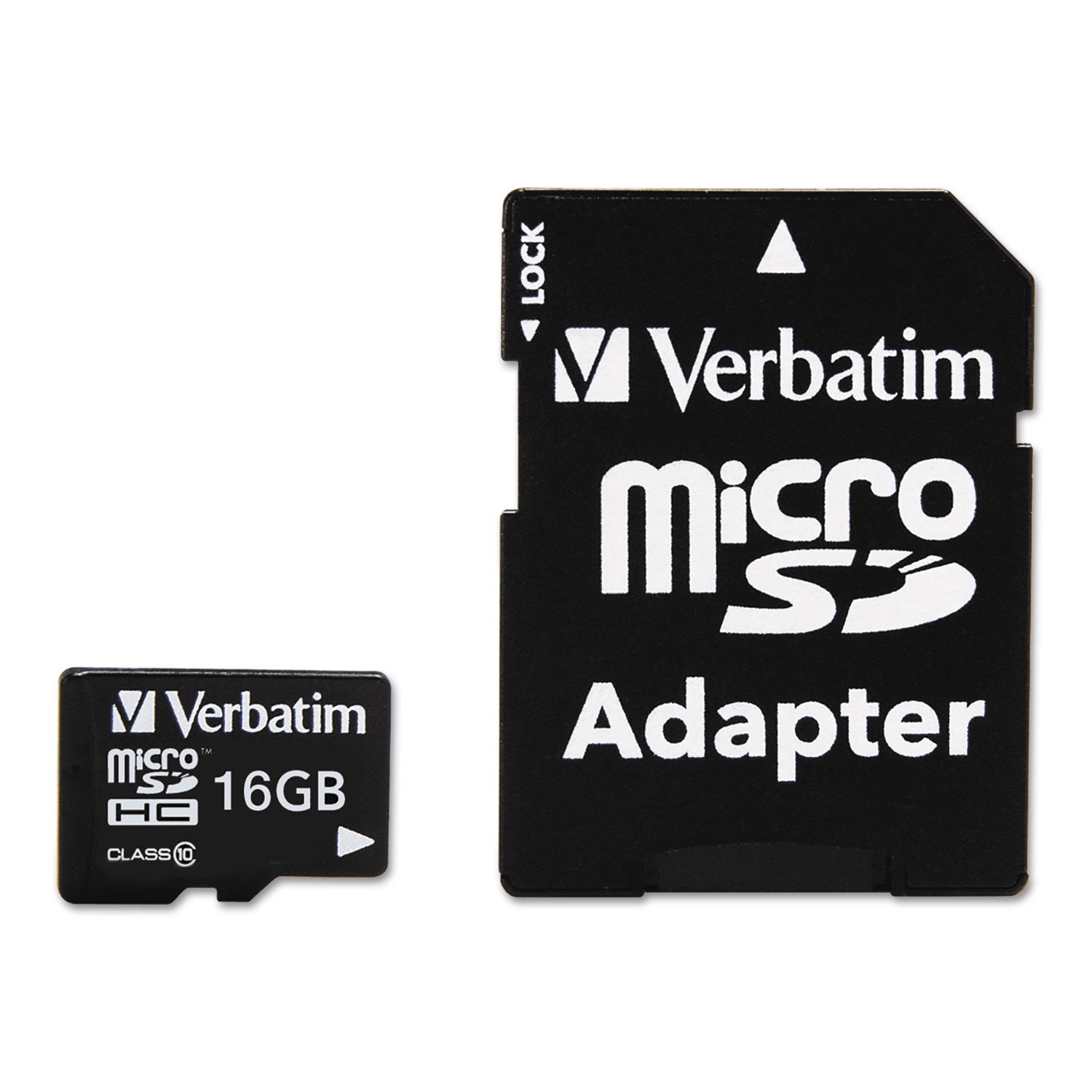 Verbatim 44082 16Gb Premium Microsdhc Memory Card With Adapter, Uhs I V10 U1 Class 10, Black