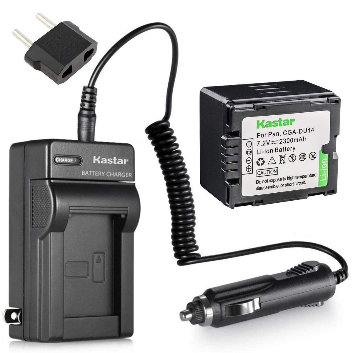 Kastar New Battery + Charger Replacement For Panasonic Camcorder Vdr D100 Vdr D105 Vdr D200 Vdr D210