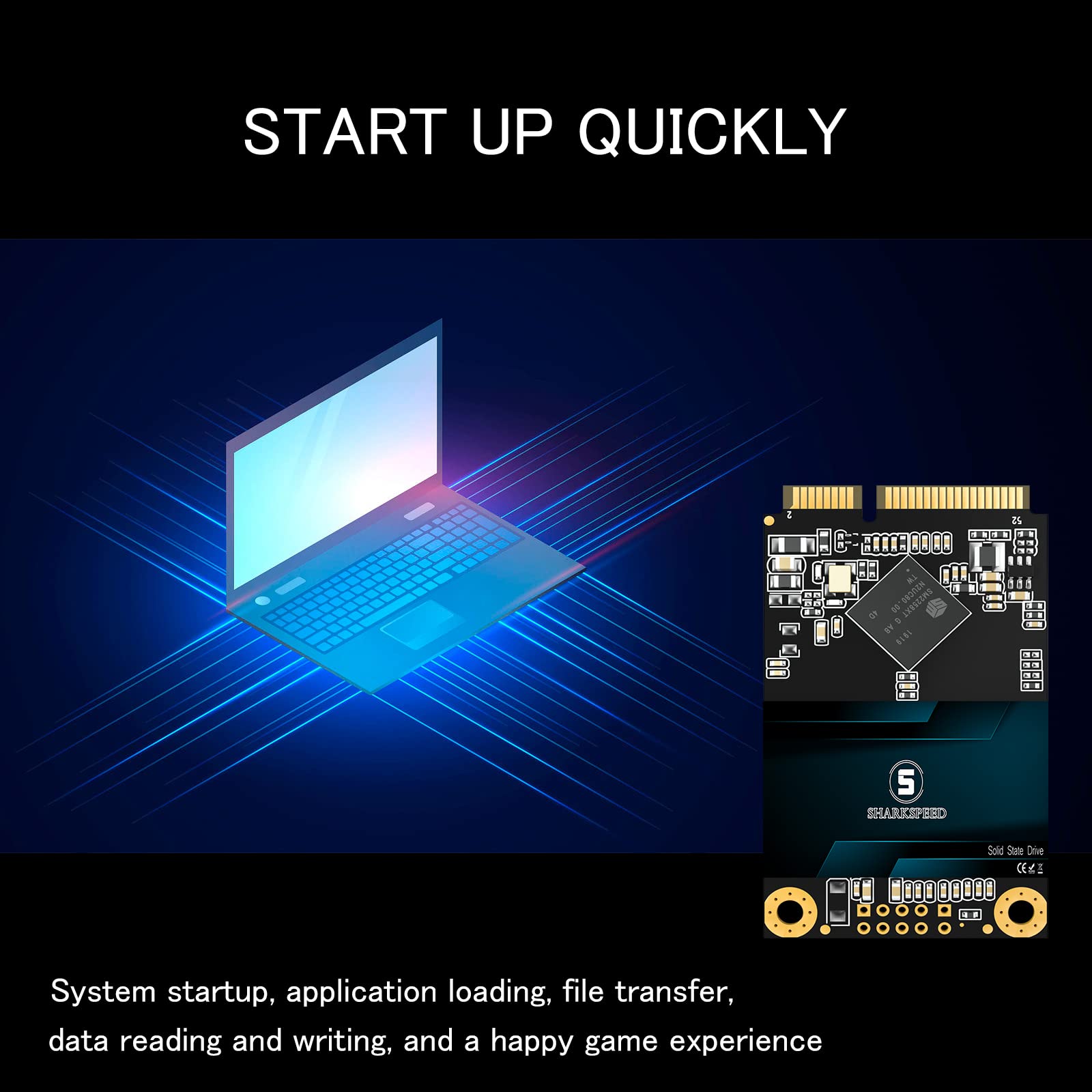 S Sharkspeed Ssd Msata 64Gb Sata 3 Internal Solid State Drive For Laptop Pc Desktop