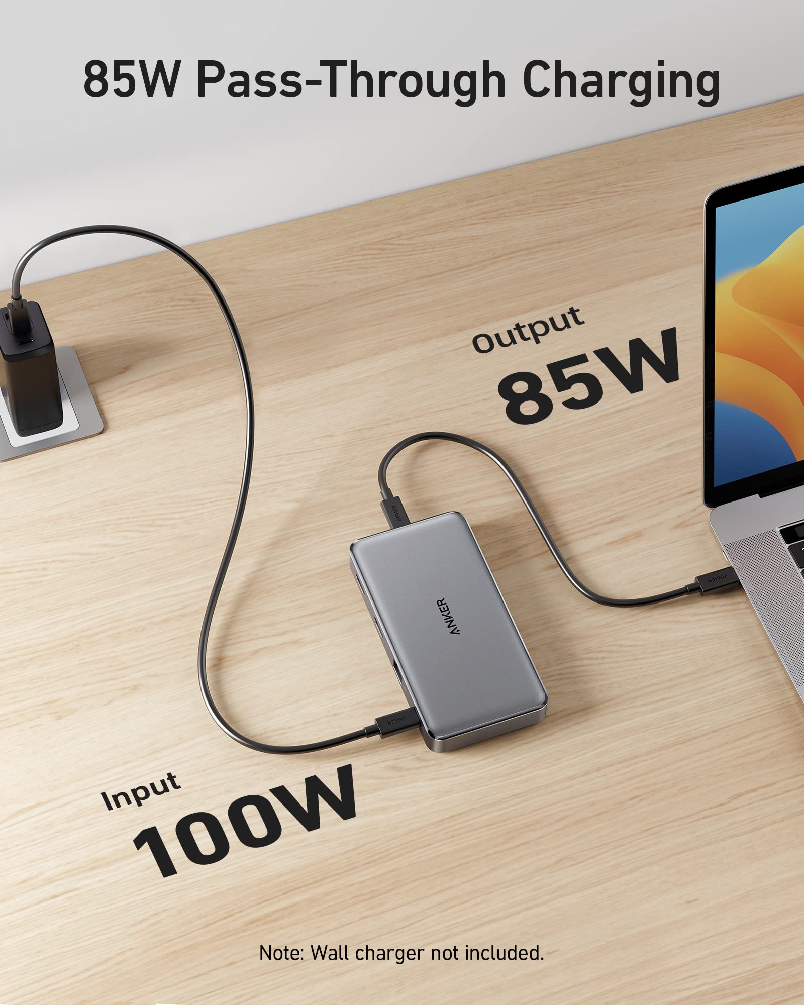 Anker 563 Usb C Hub (10 In 1, Dual 4K Hdmi), Docking Station Dual Monitor, With Max 100W Pd In, 5Gbps Usb Data Ports For Windows