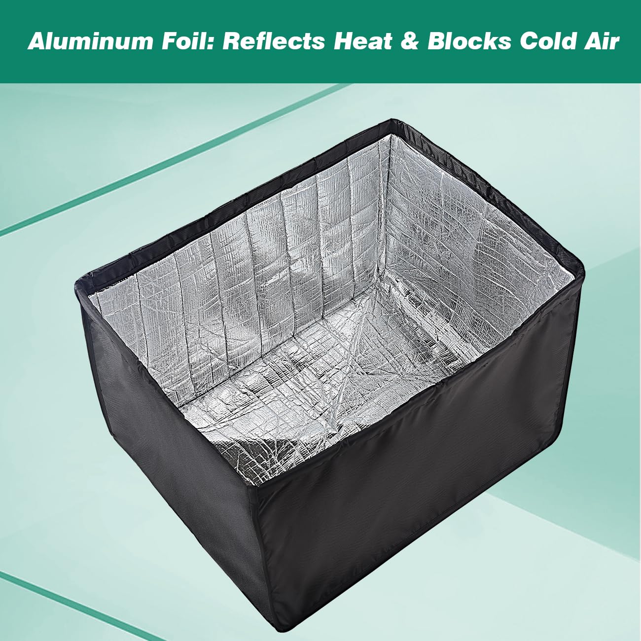 Outdoor Window Air Conditioner Cover   Waterproof & Insulated, Black, 24''Wx 15.6''Hx 20''D For External Ac Units