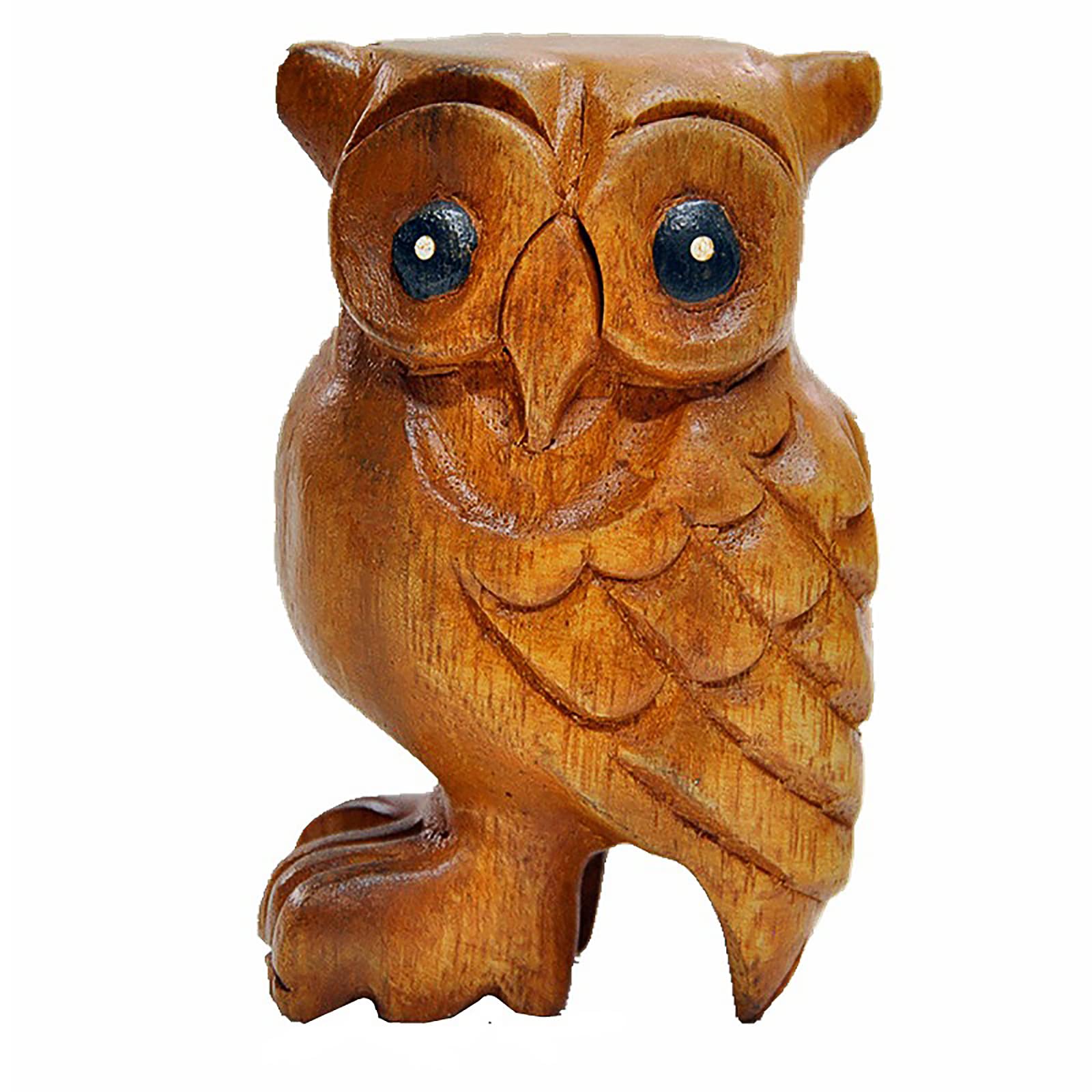 3.5''Wooden Owl Hoot Whistle   Musical Ocarina Craft Decor