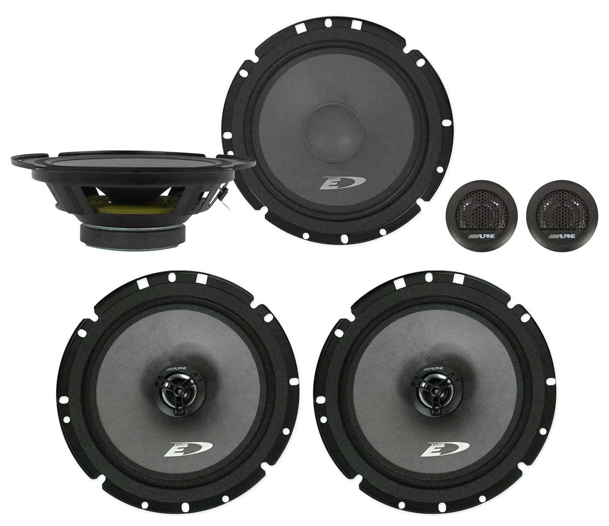 Alpine Sxe 1751S 6.5' 220W Component+6.5' 220W 2 Way Car Audio Coaxial Speakers