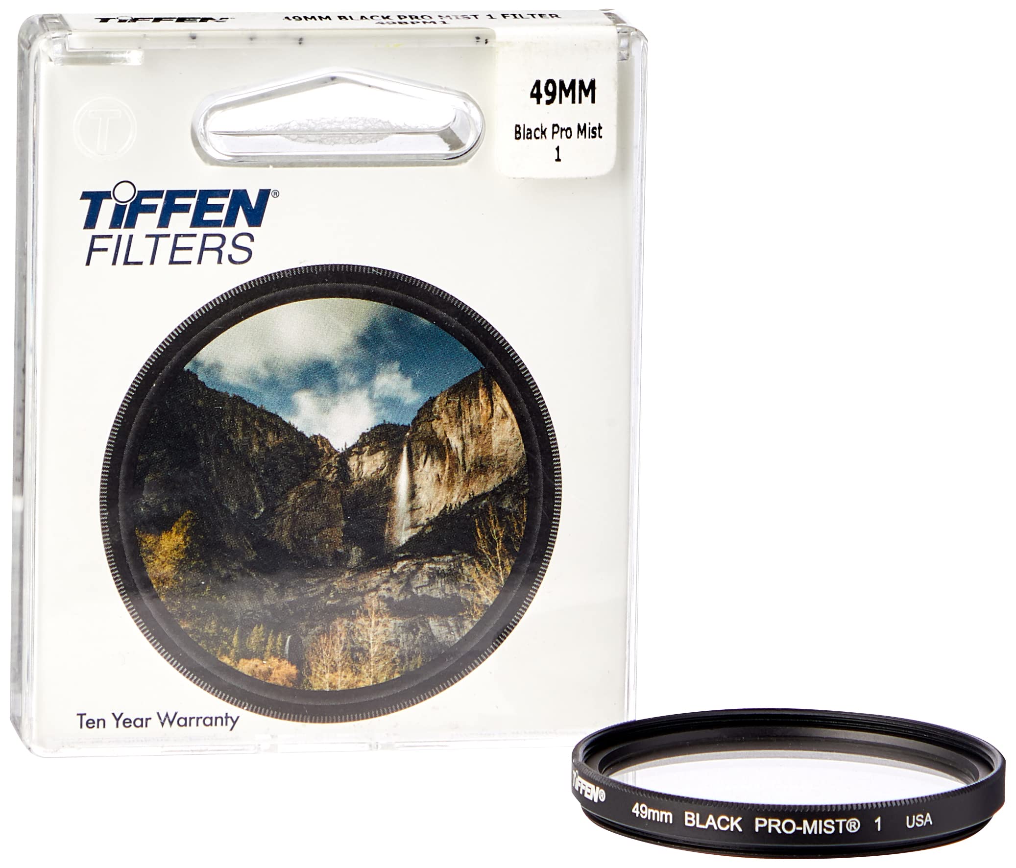 Tiffen 49Bpm1 49Mm Black Pro Mist 1 Diffusion Camera Filter