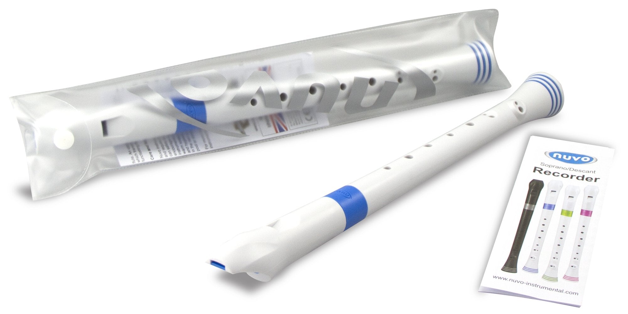 Nuvo N310Rdbl Recorder With Case, White/Blue