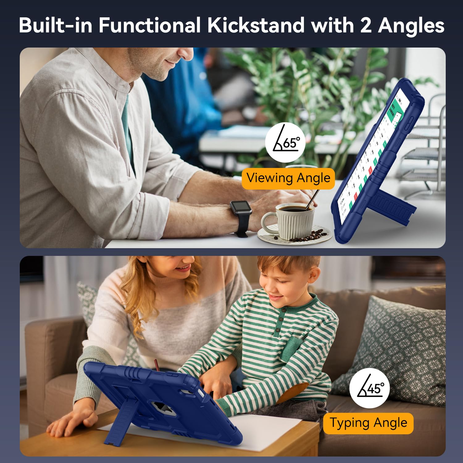 Case For Ipad 10Th Generation 10.9 Inch 2022, Ipad Case 10Th Generation With Pencil Holder/Built In Stand, Shockproof Rugged Pro