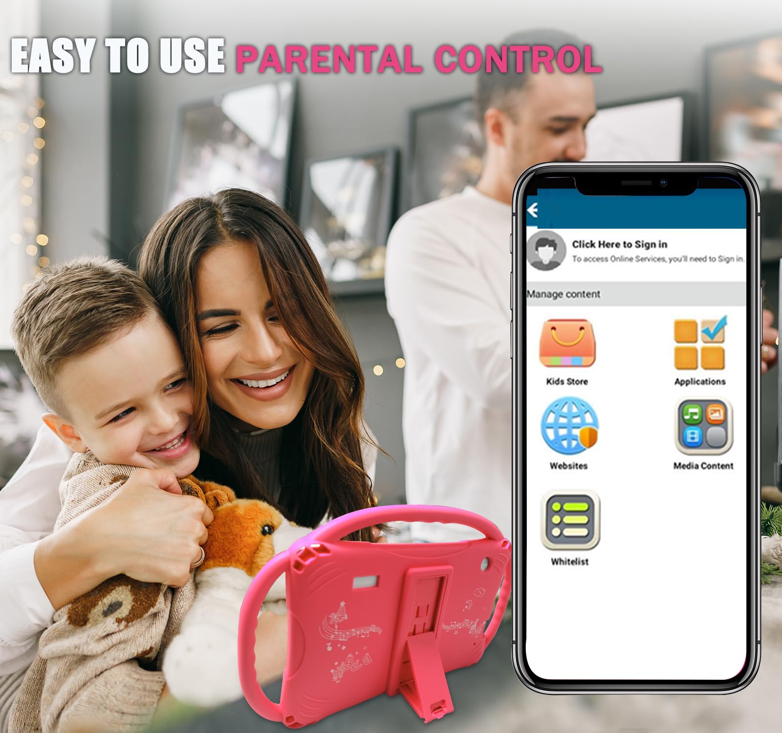 Kids Tablet 7 Inch Toddler Tablet For Kids Wifi Android 32Gb Tablet For Toddlers Kids Tablets Kids Learning Educational App Pre