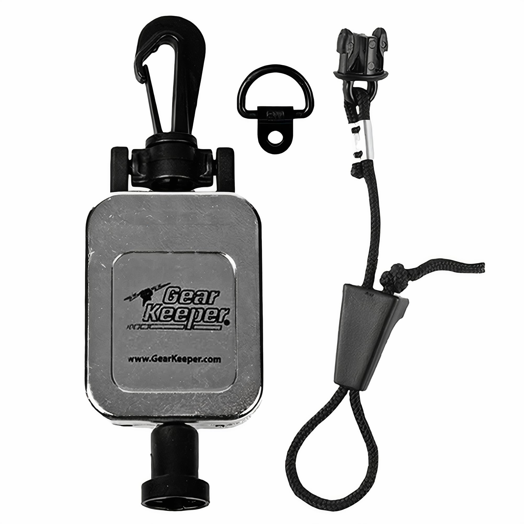 Gear Keeper CB MIC KEEPER Retractable Microphone Holder | Features Heavy-Duty Snap Clip Mount, Adjustable Mic Lanyard and Hardwa