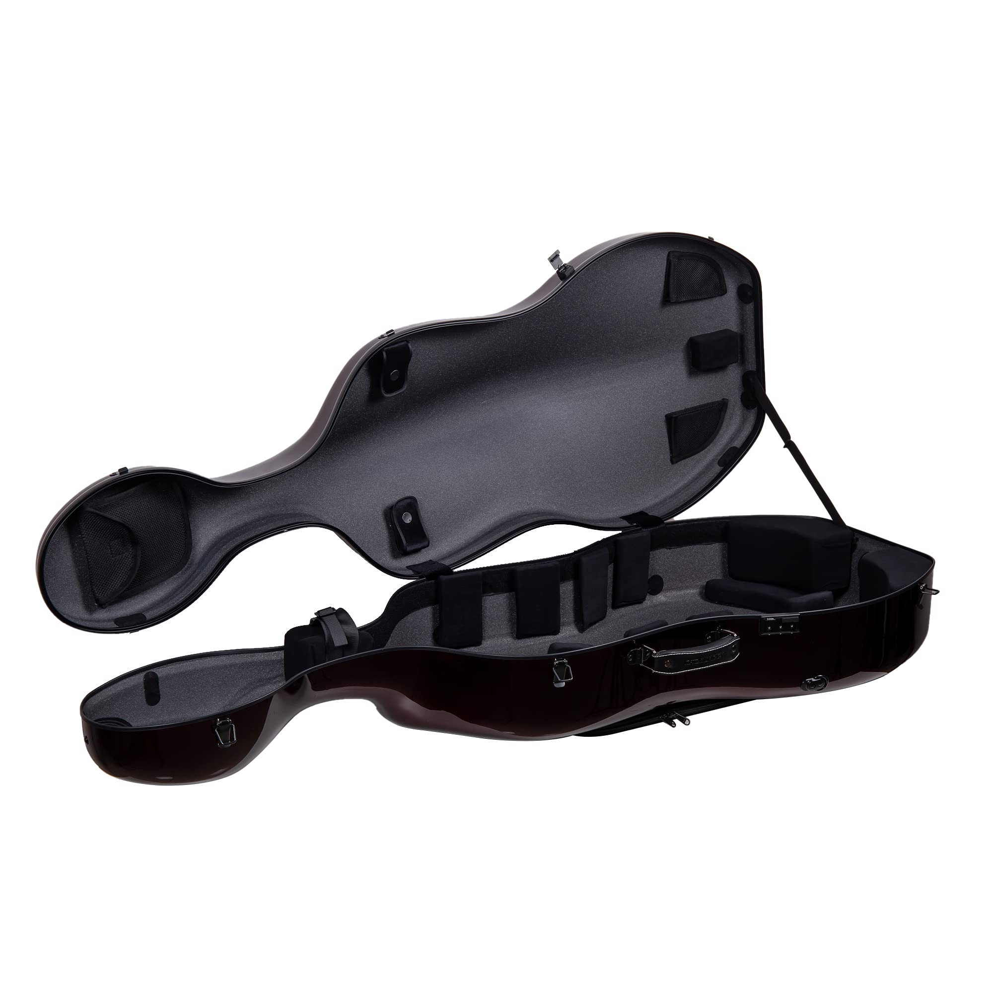 Crossrock Carbon Fiber Cello Case Lightweight As 7.5 Lb, Fit For 4/4 Full Size Cello, Red(Crf3000Cefrd)