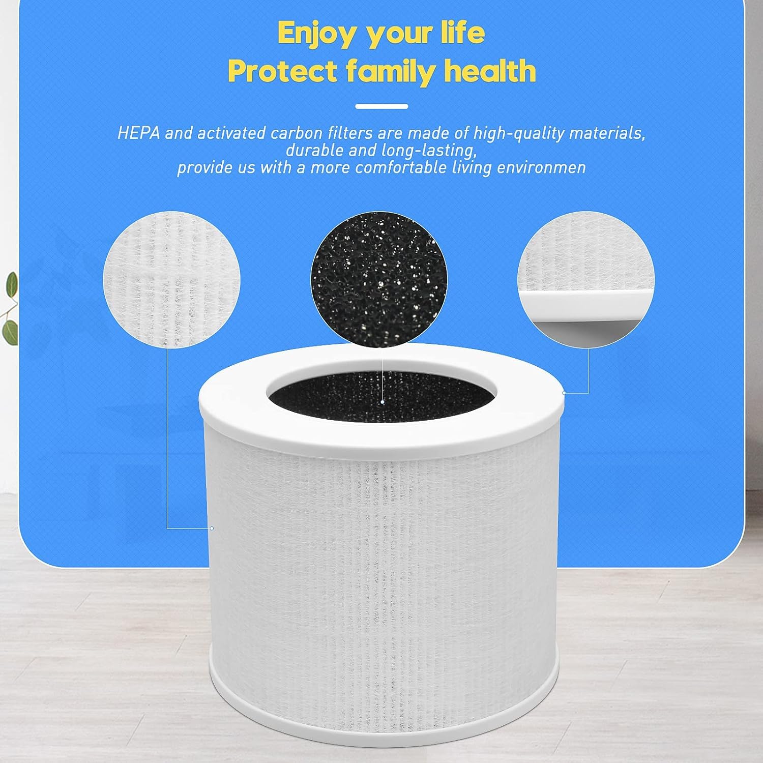 3 Pack Core Mini Filter For Levoit Core Mini Air Purifier Replacement